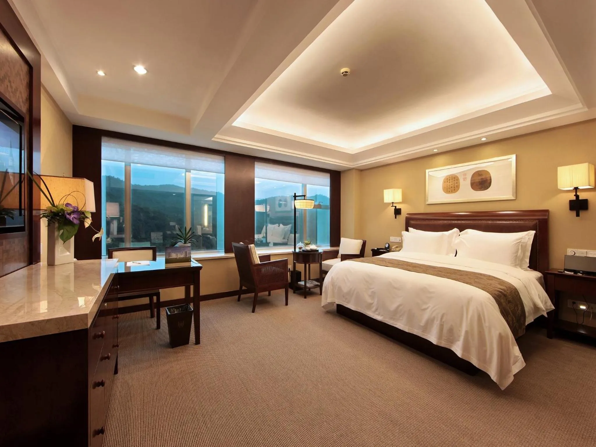 Photo of the whole room, Bed in Zhejiang Narada Grand Hotel