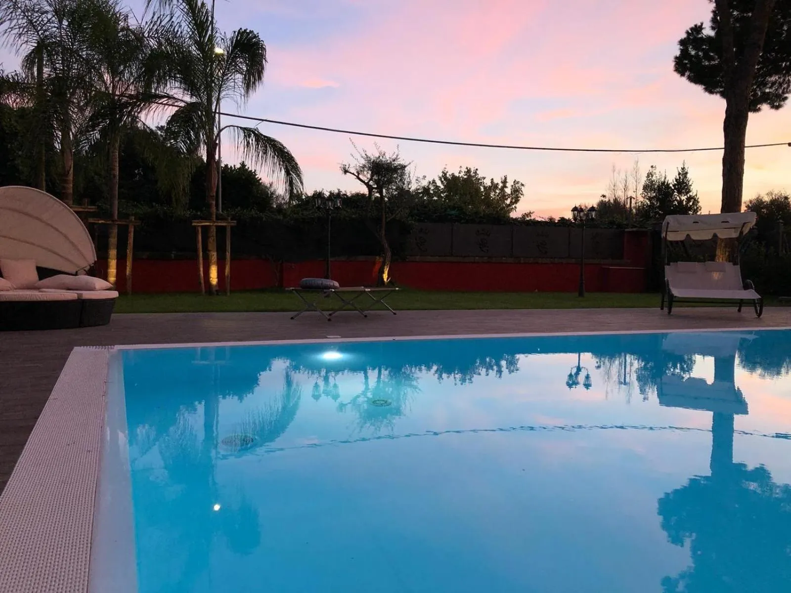Pool view in Relais Villa Italia
