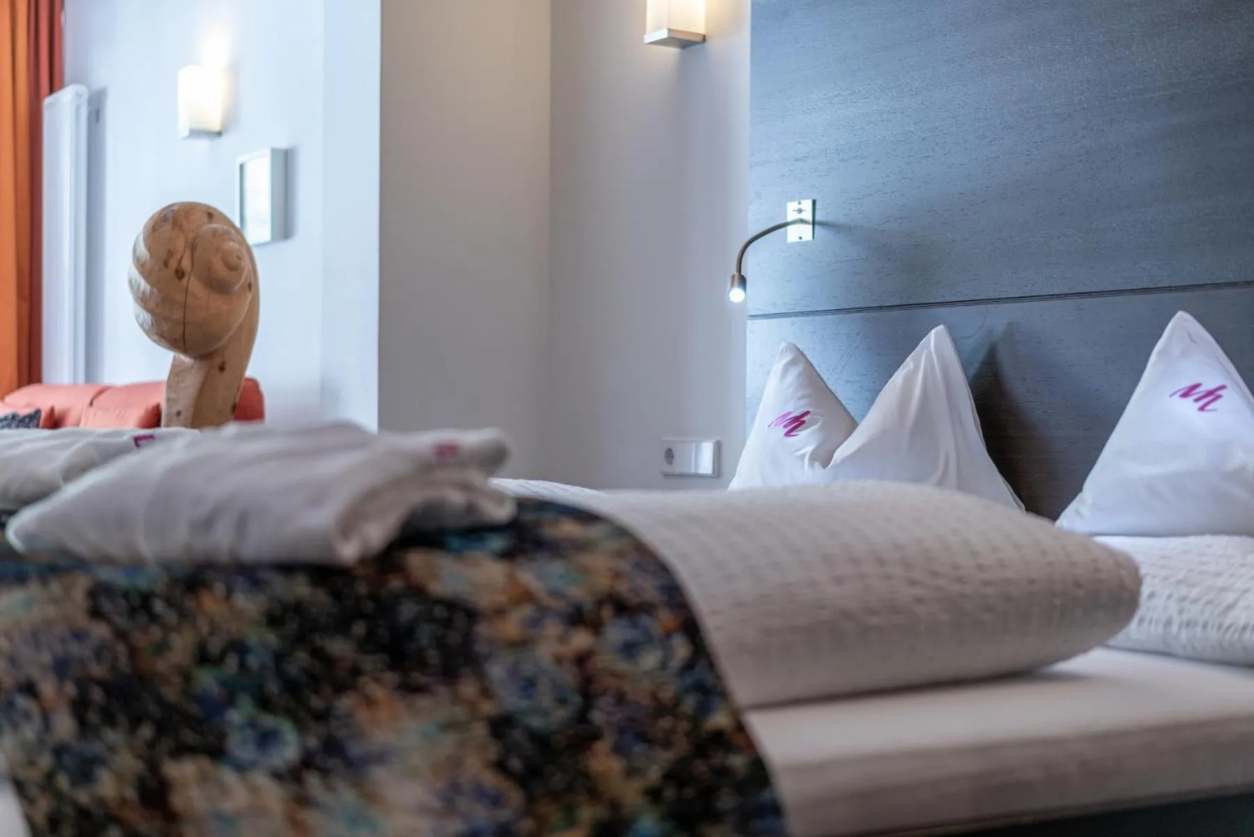 Bed in Alpin Art & Spa Hotel Naudererhof Superior