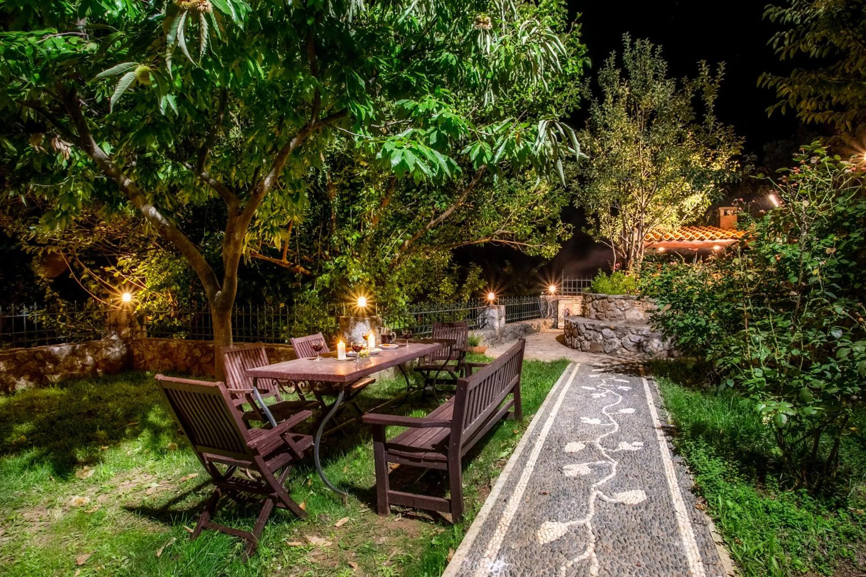 Garden view in Ifigenia Theriso Village