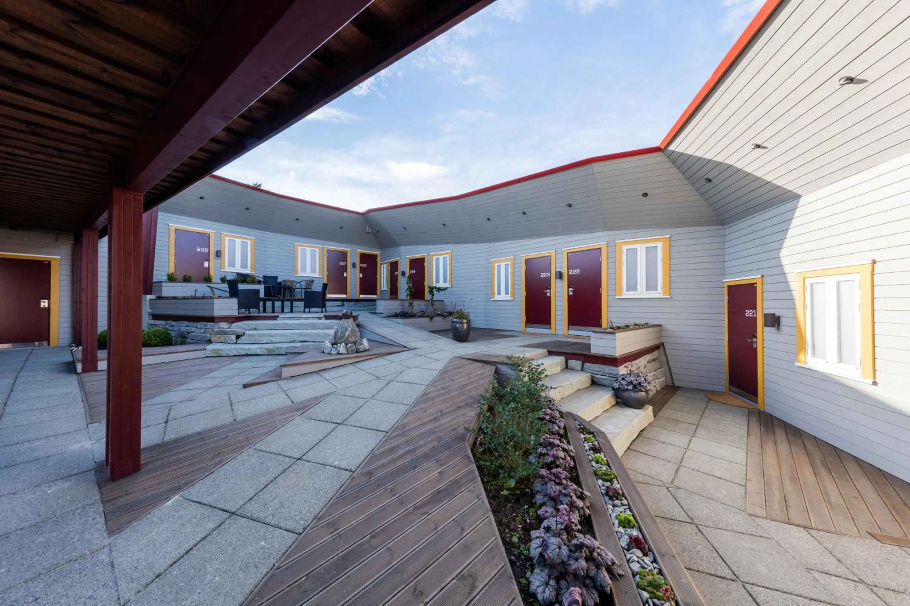 Patio in Dolmsundet Hotell Hitra