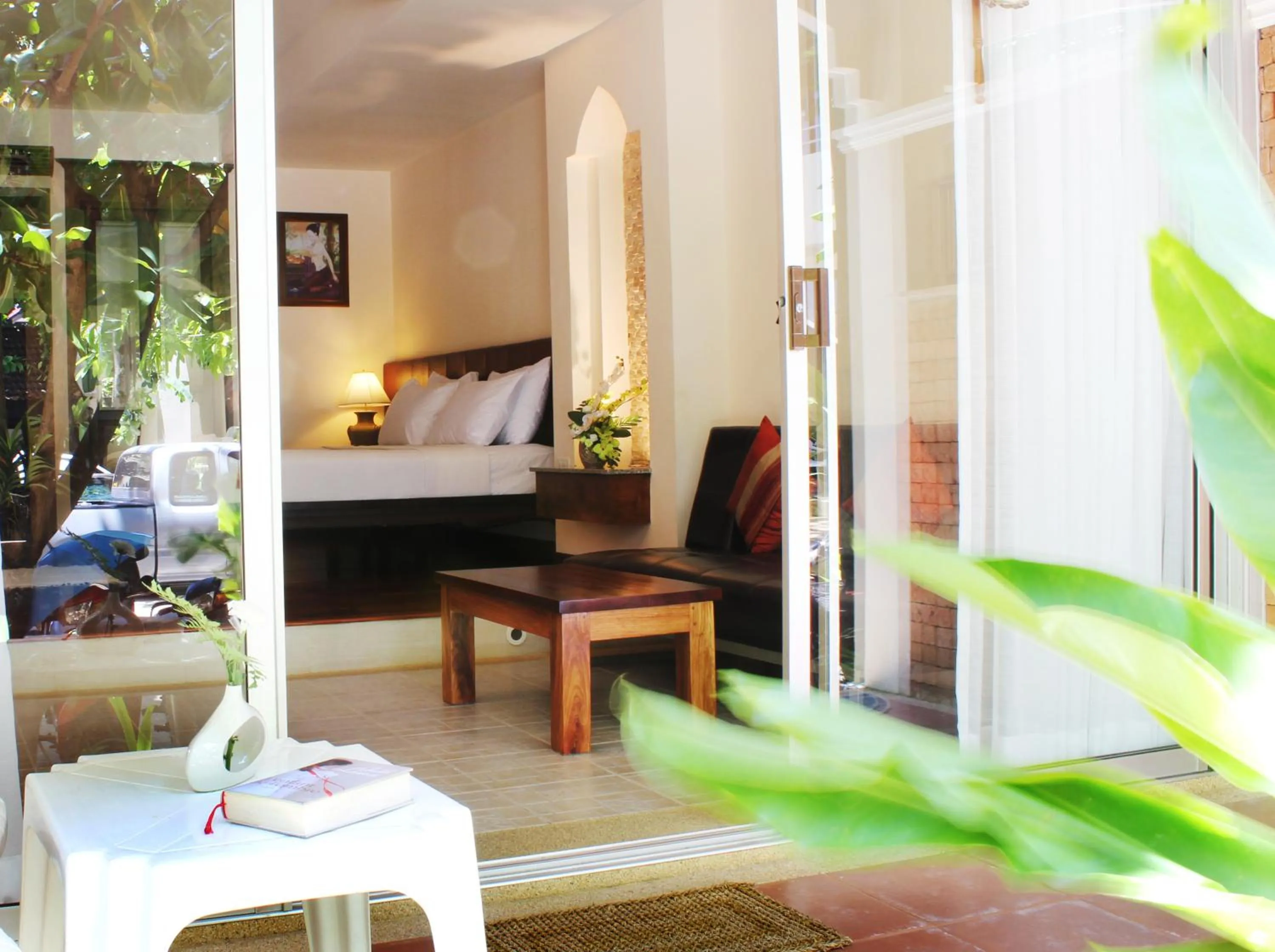 Balcony/Terrace, Bed in Baan Pron Phateep