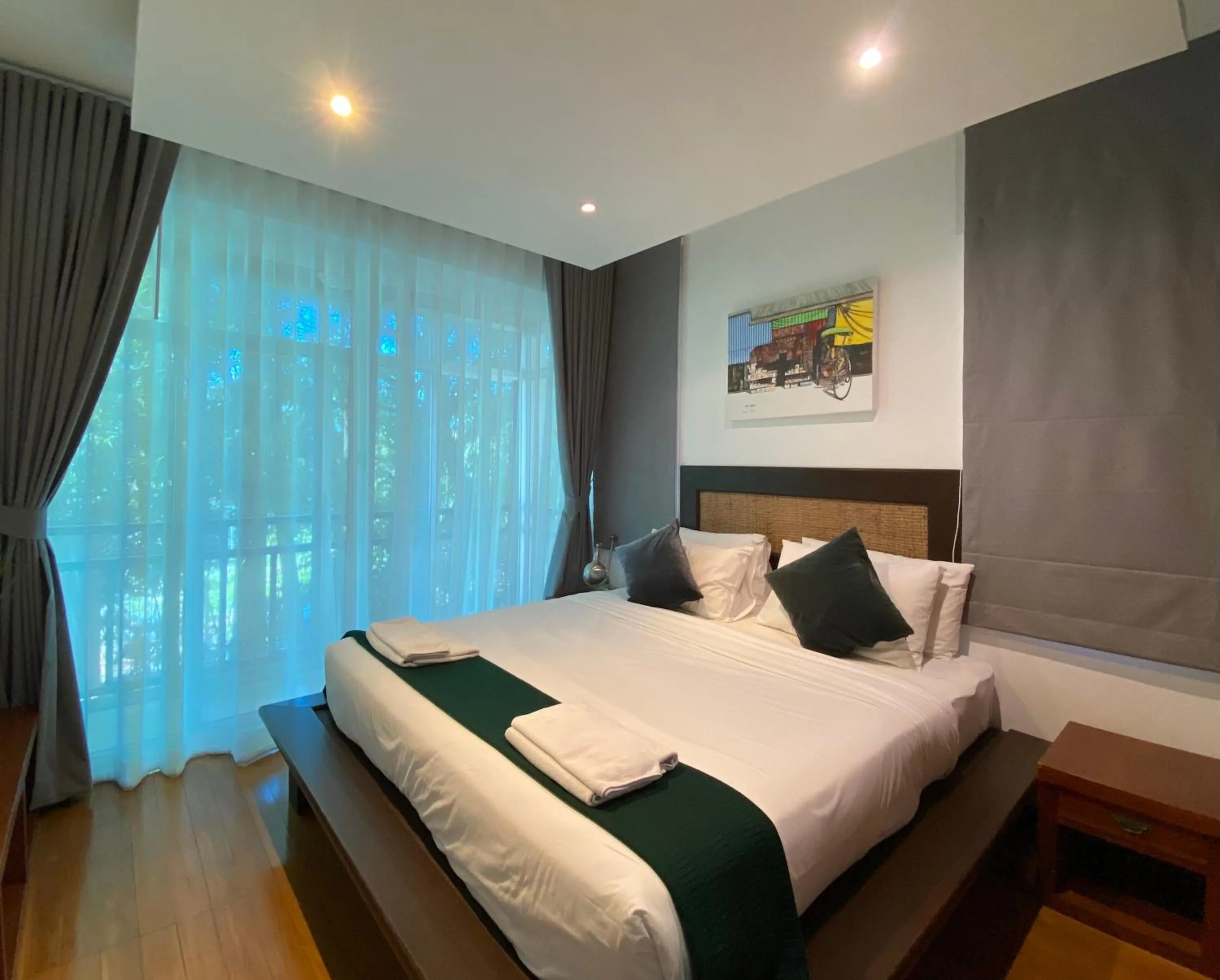 Bedroom, Bed in Baan Khao Hua Jook