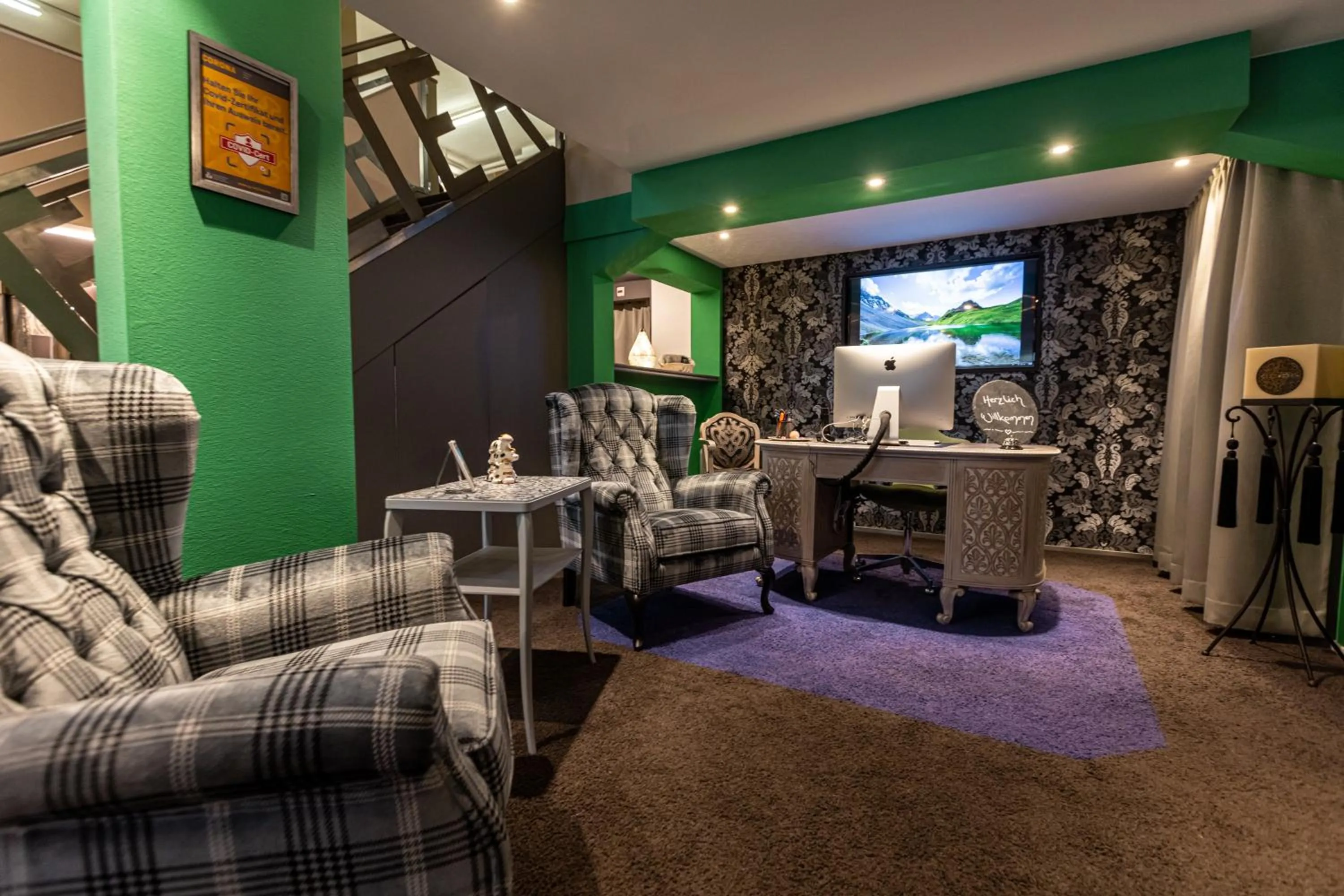 Lobby or reception in Home Hotel Arosa