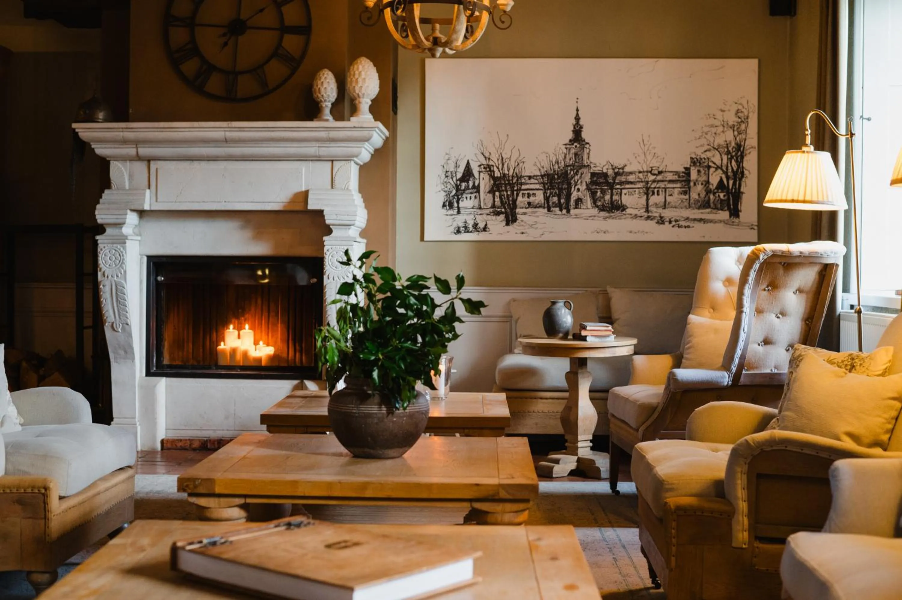 Lobby or reception in Hotel Podklasztorze