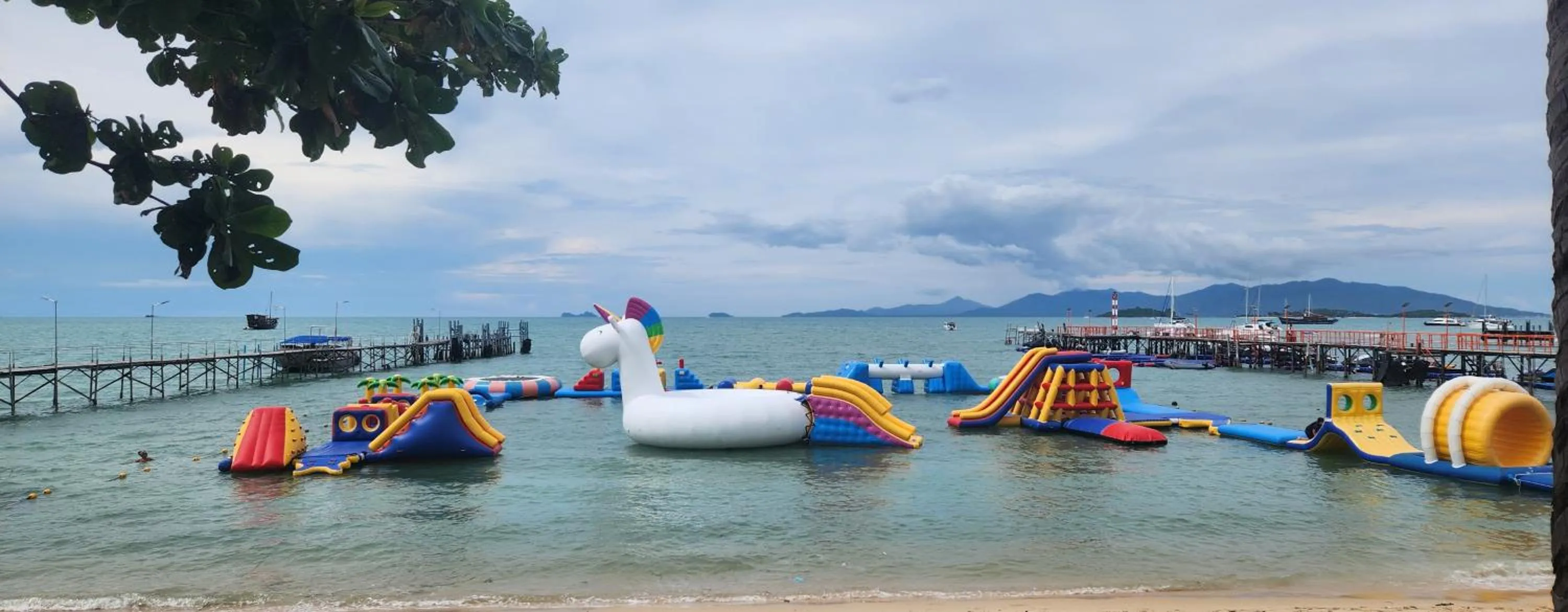 Aqua park in Samui Pier Beach Front & Resort