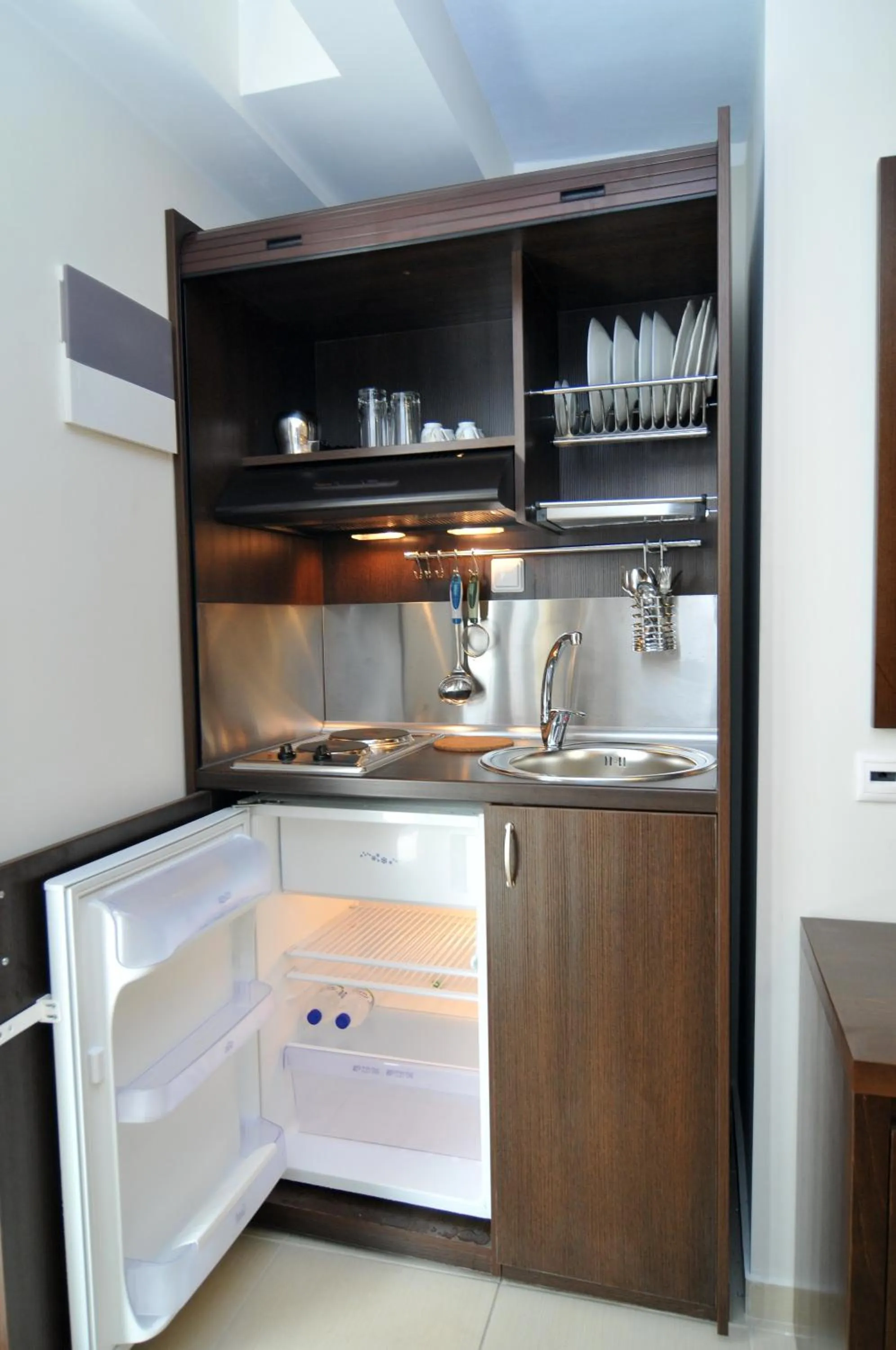 Kitchen or kitchenette in Panorama Inn Hotel
