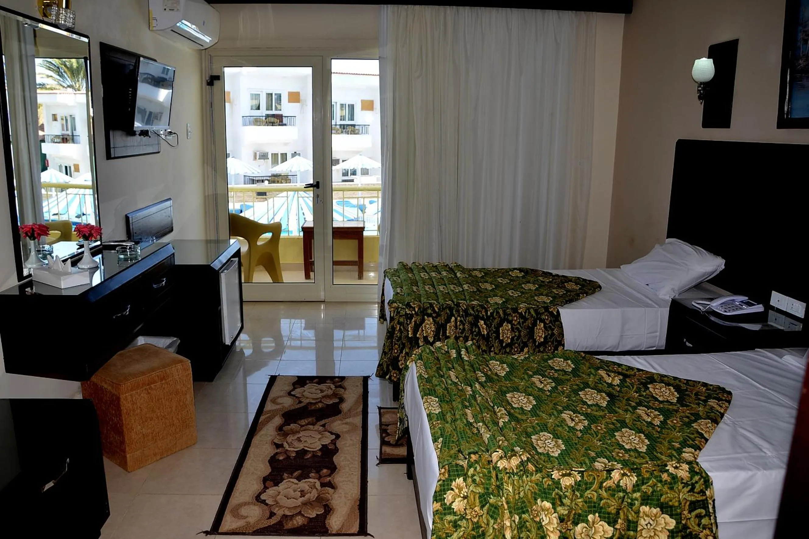 Bed in Sand Beach Resort