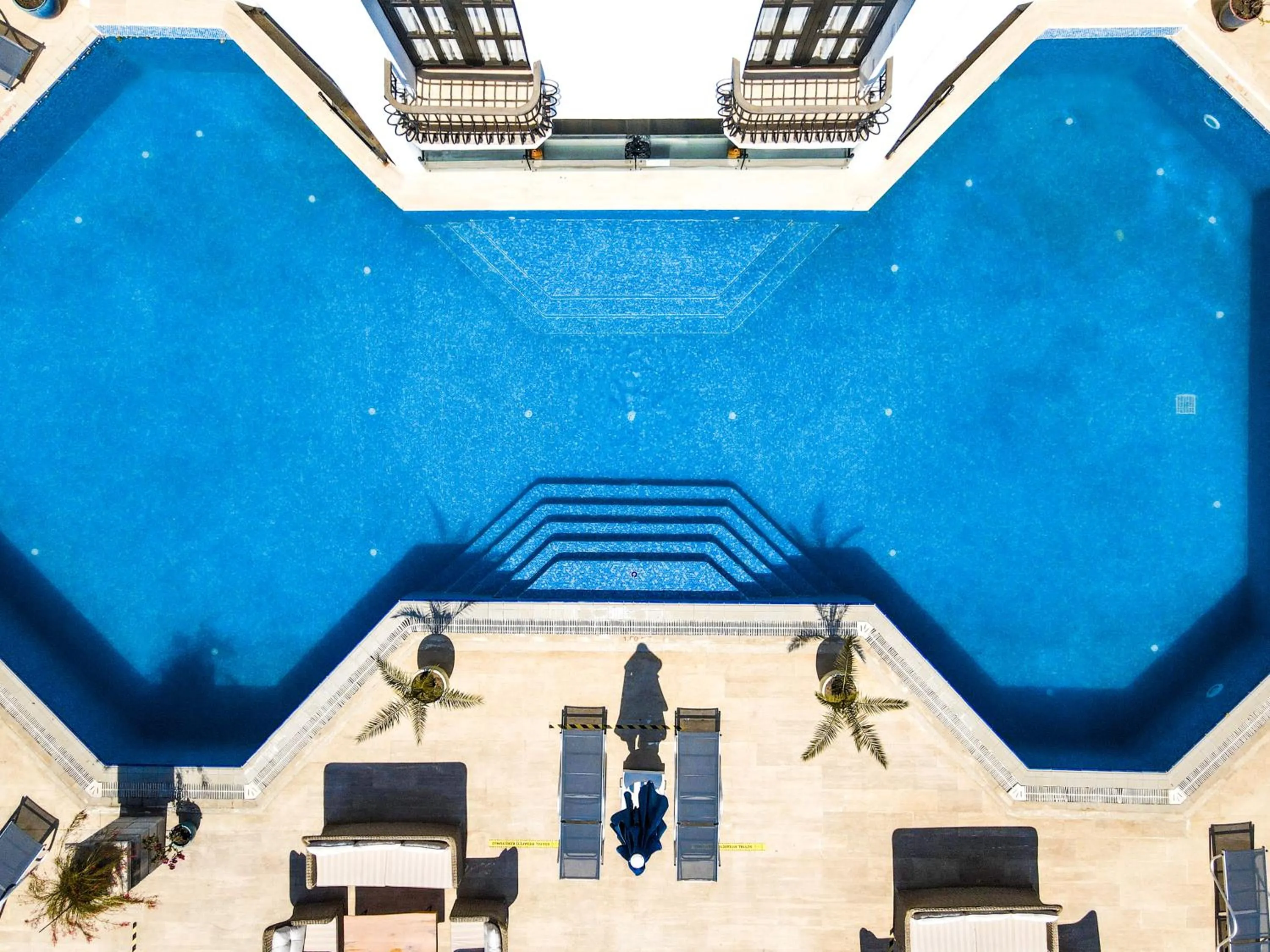 Pool view in Torbahan Hotel