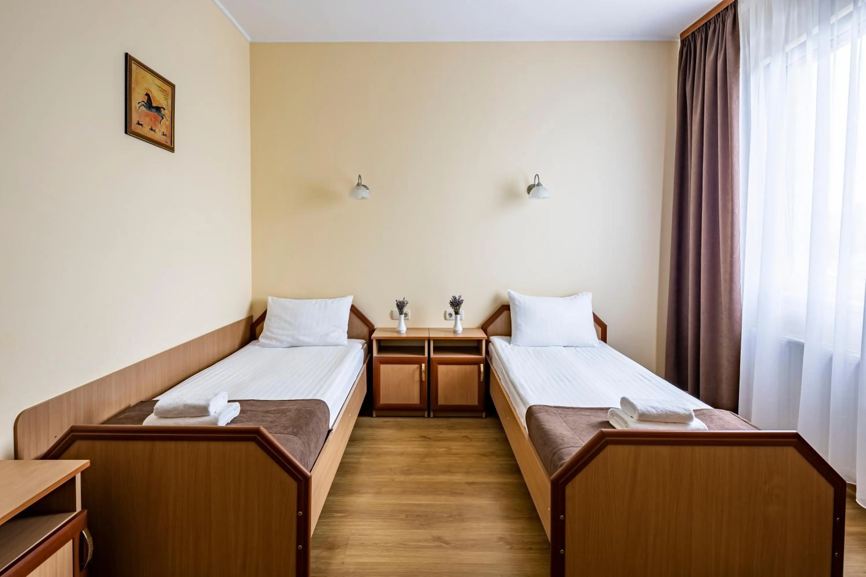 Bedroom, Bed in Hotel Galaktika