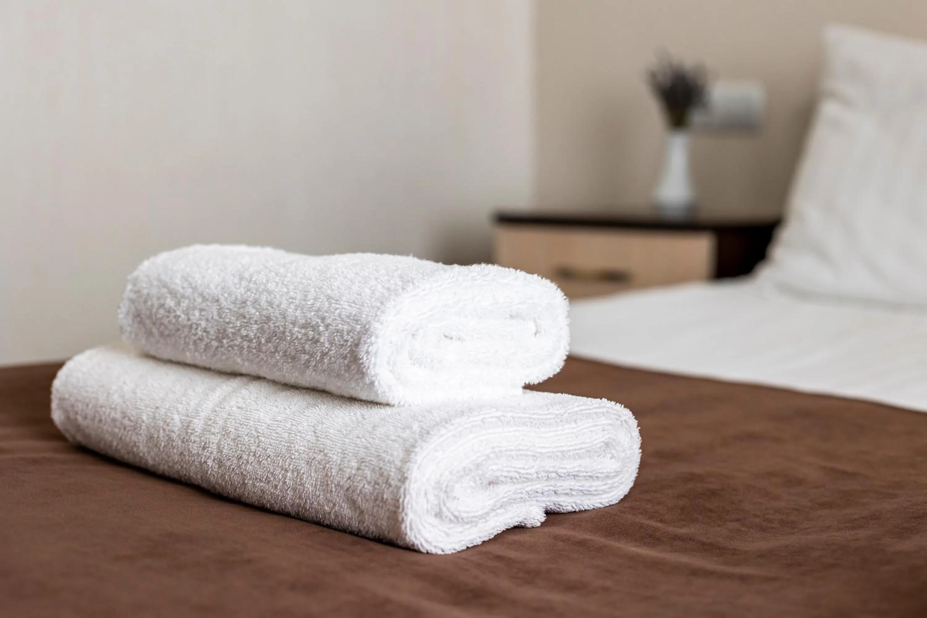 towels, Bed in Hotel Galaktika