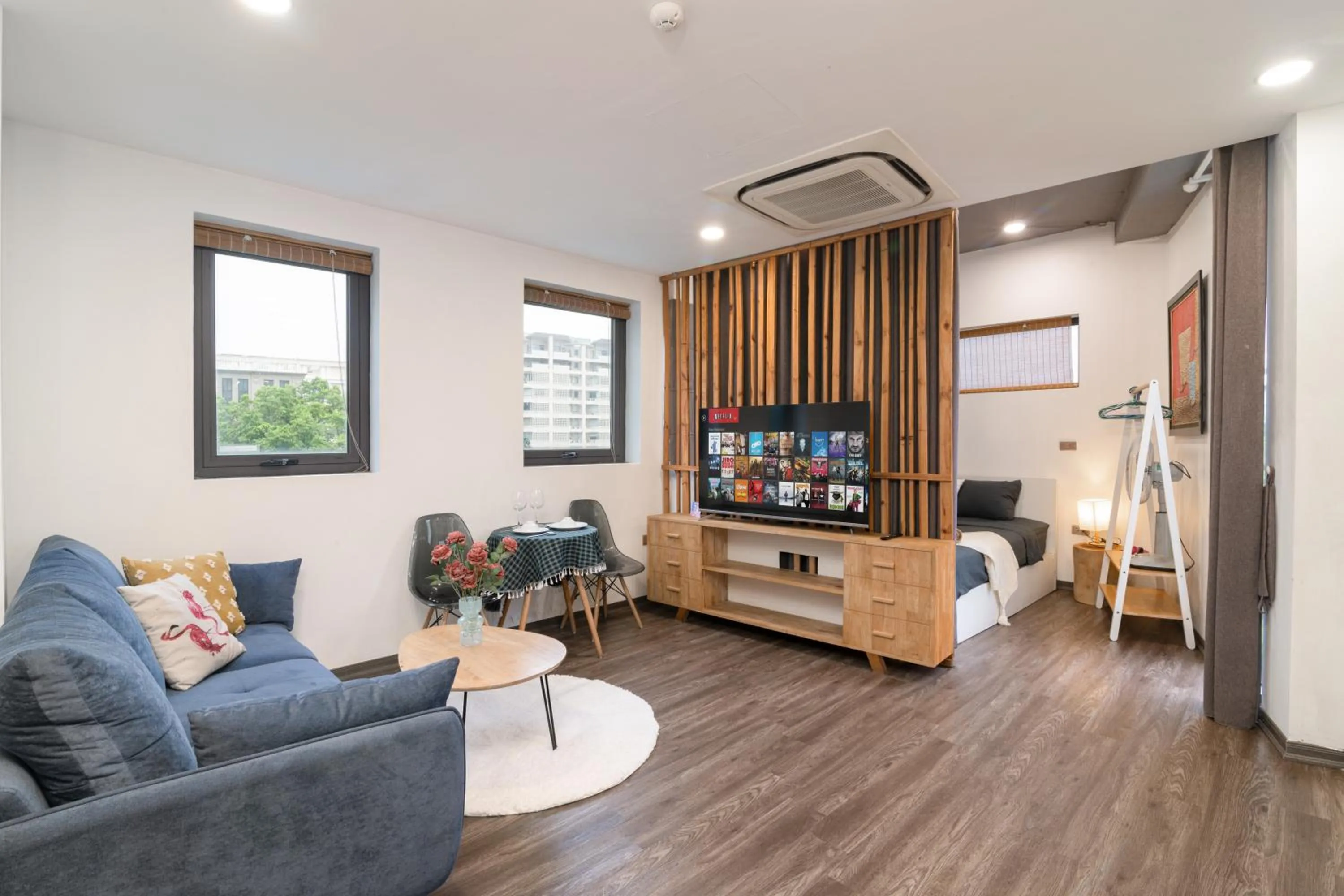 Living room in SaziHome Le Thanh Tong Hanoi