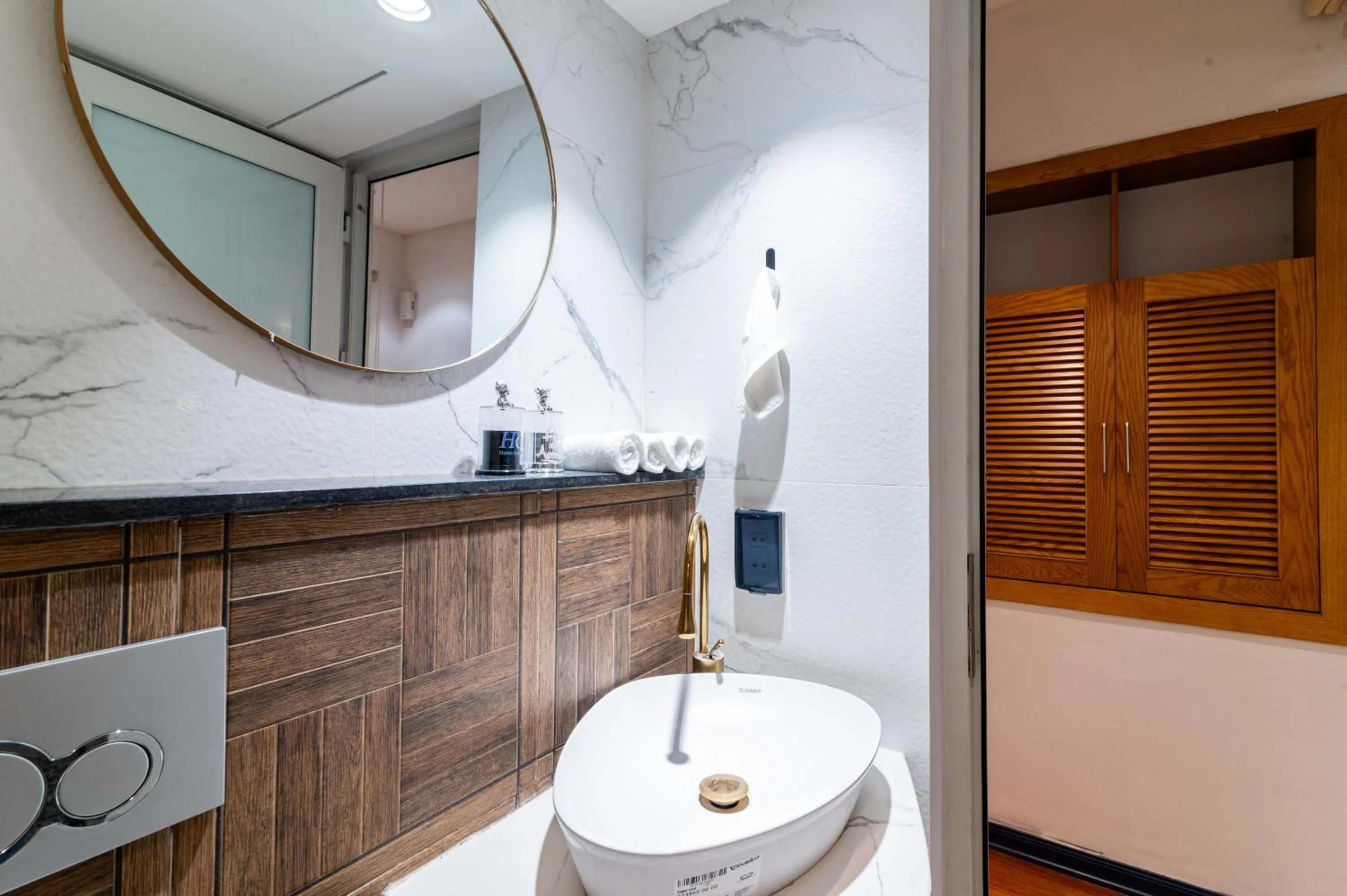 Bathroom in SaziHome Le Thanh Tong Hanoi