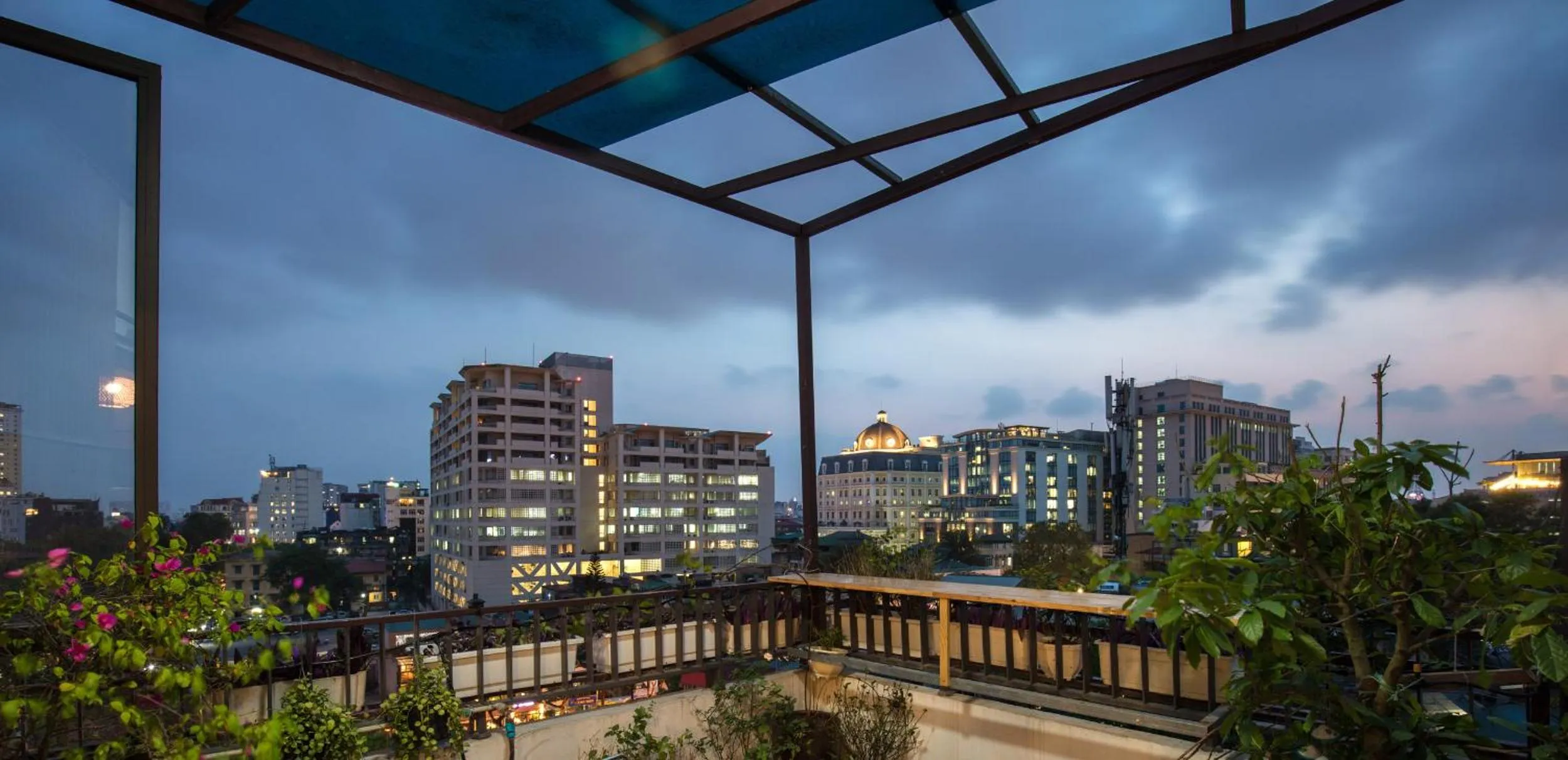 Balcony/Terrace in SaziHome Le Thanh Tong Hanoi