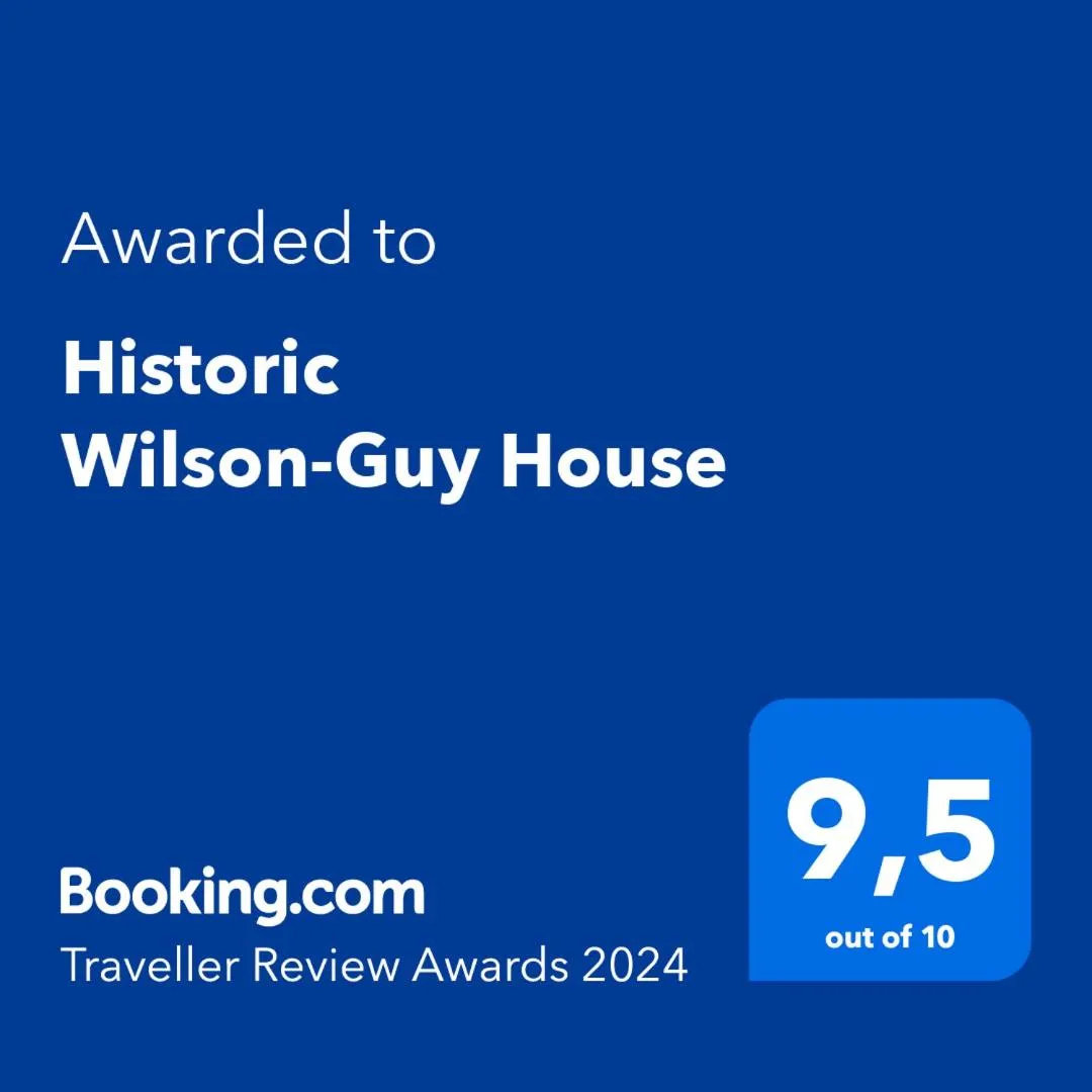 Certificate/Award in Historic Wilson-Guy House