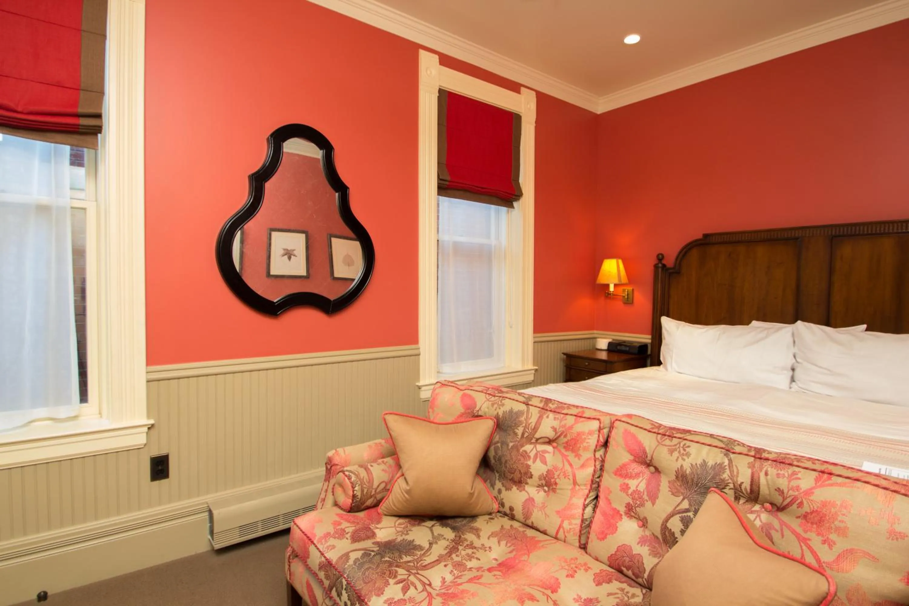 Decorative detail, Bed in New Sheridan Hotel