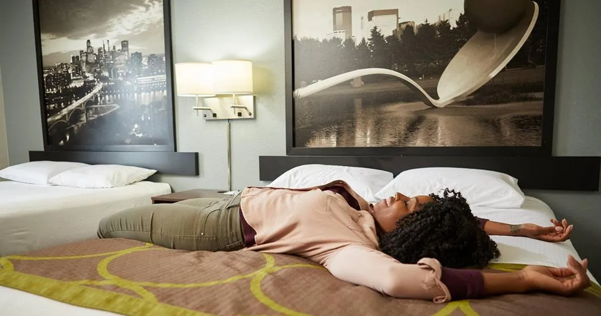 Bed in Super 8 by Wyndham Burlington