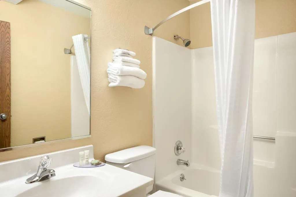 Bathroom in Super 8 by Wyndham Burlington