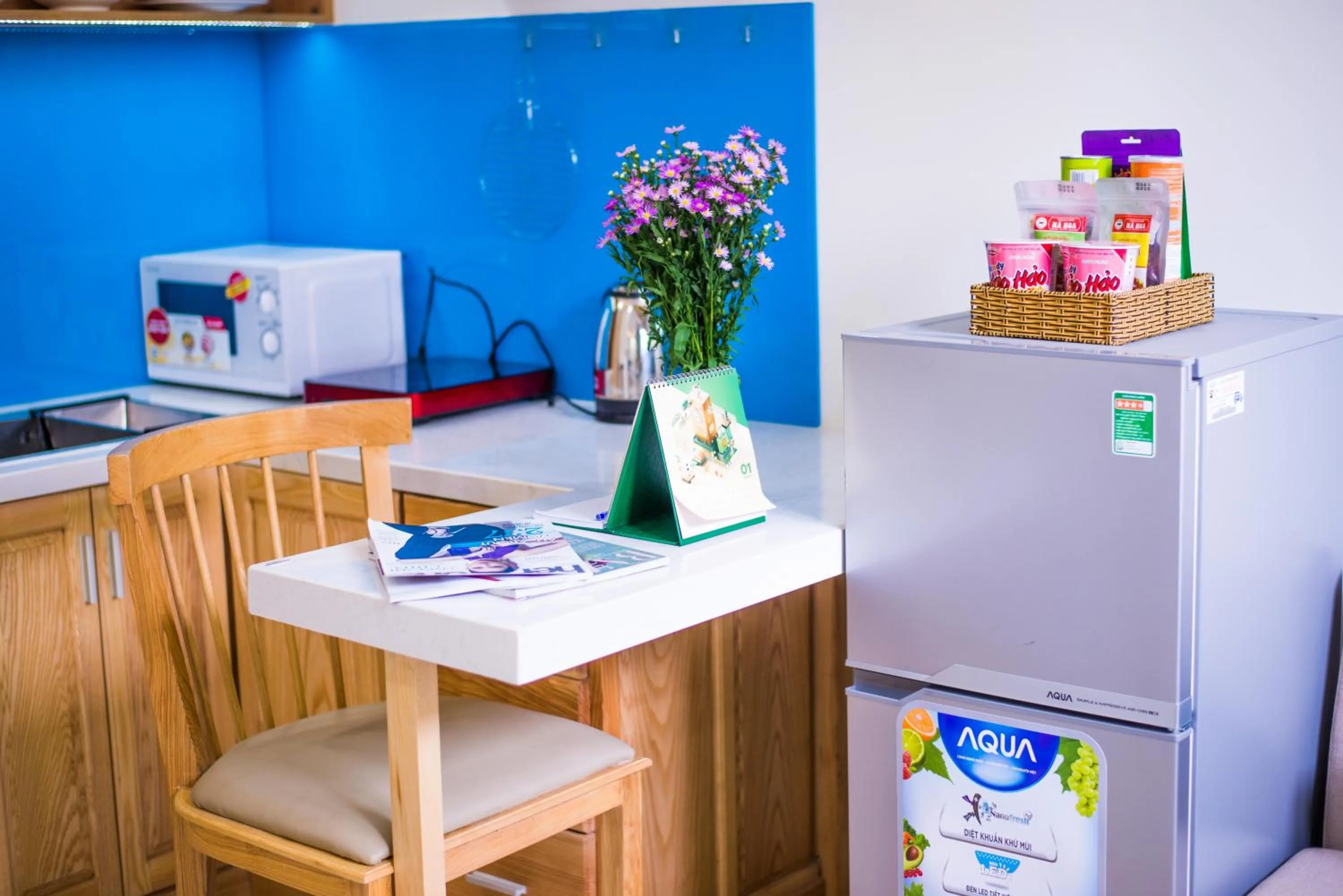 Kitchen or kitchenette in Sincero Hotel & Apartment