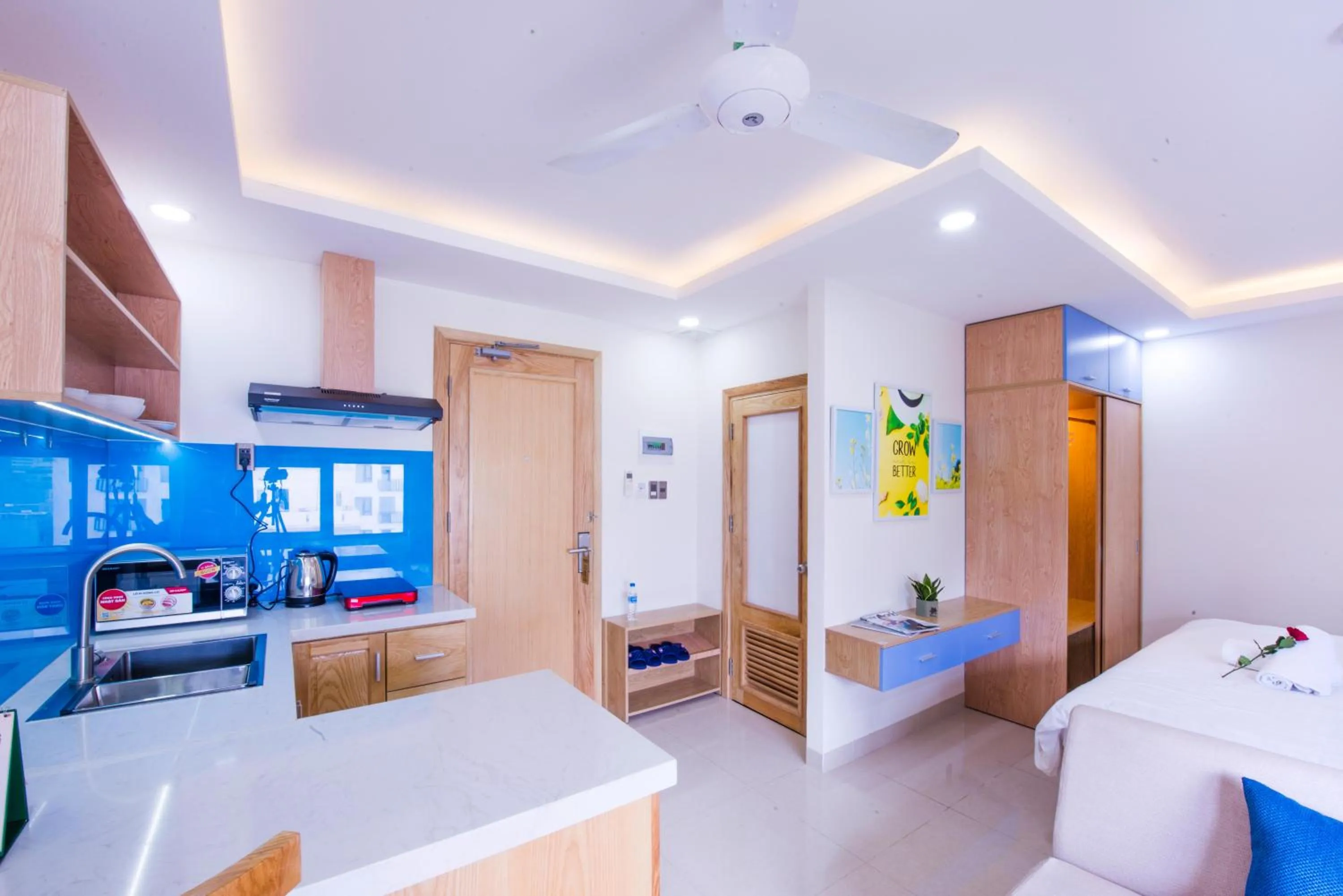 Kitchen or kitchenette in Sincero Hotel & Apartment