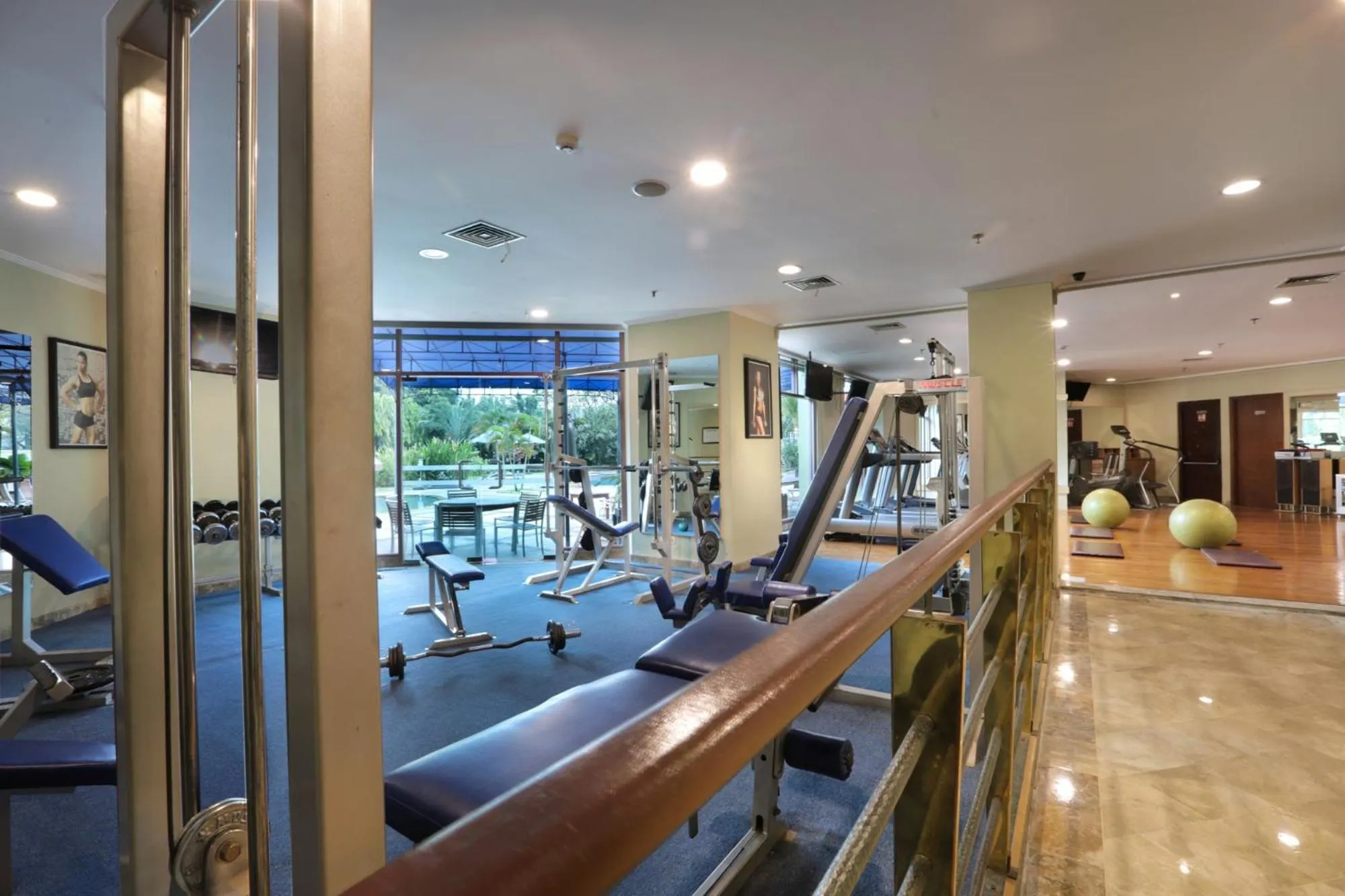 Fitness centre/facilities in Grand Candi Hotel