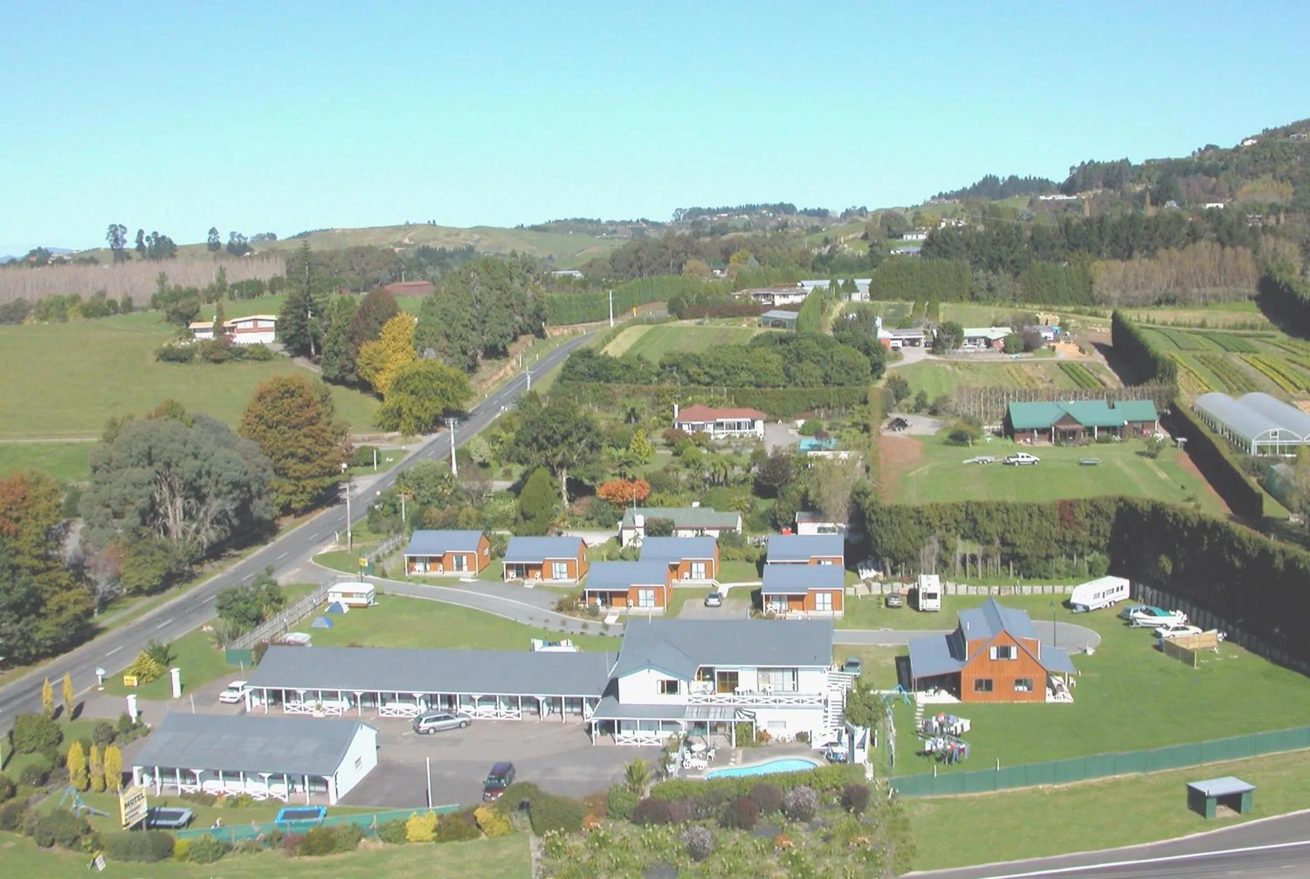 Bird's eye view in Accommodation Te Puna