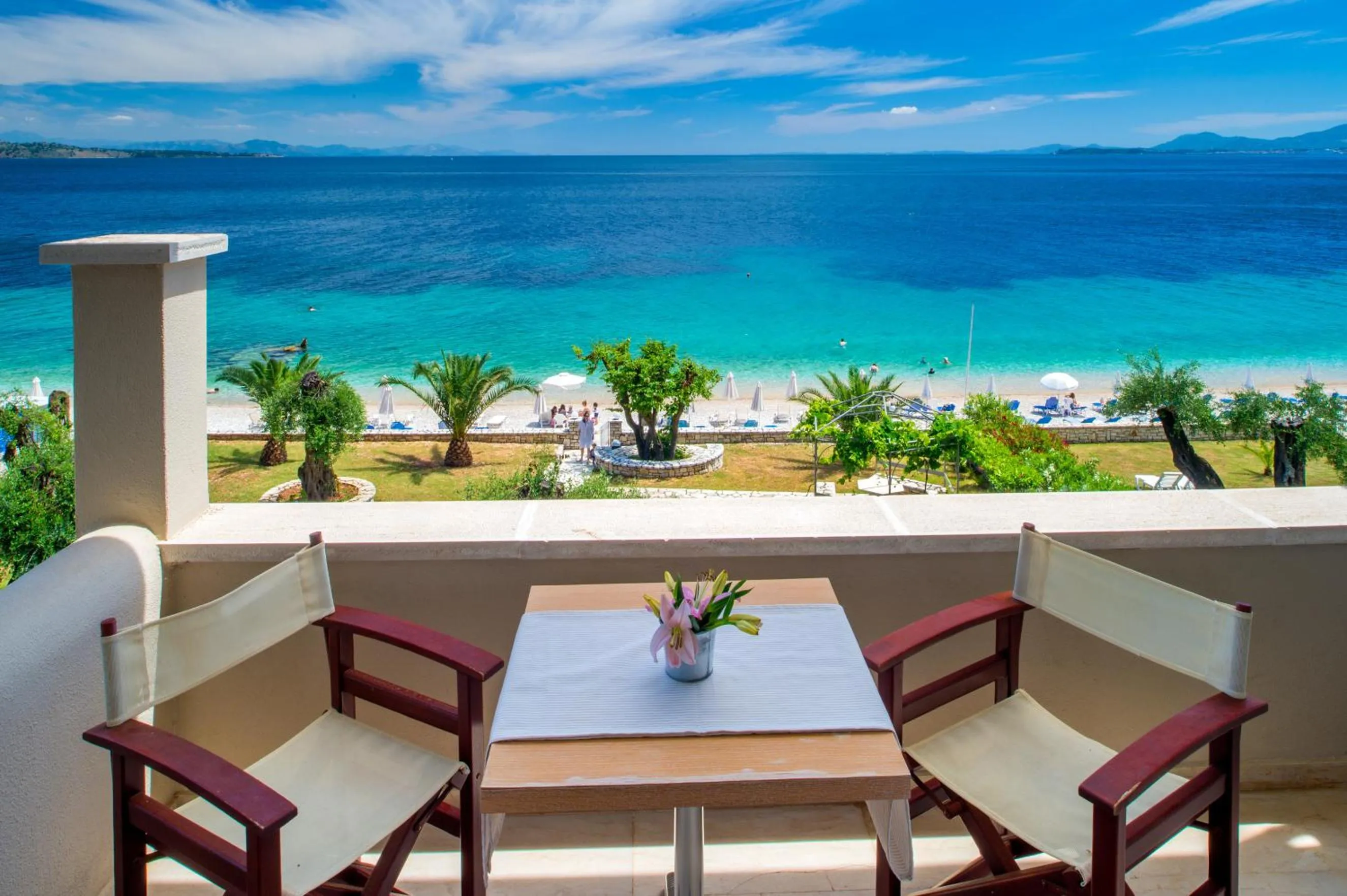 Balcony/Terrace in Krouzeri Beach Apartments
