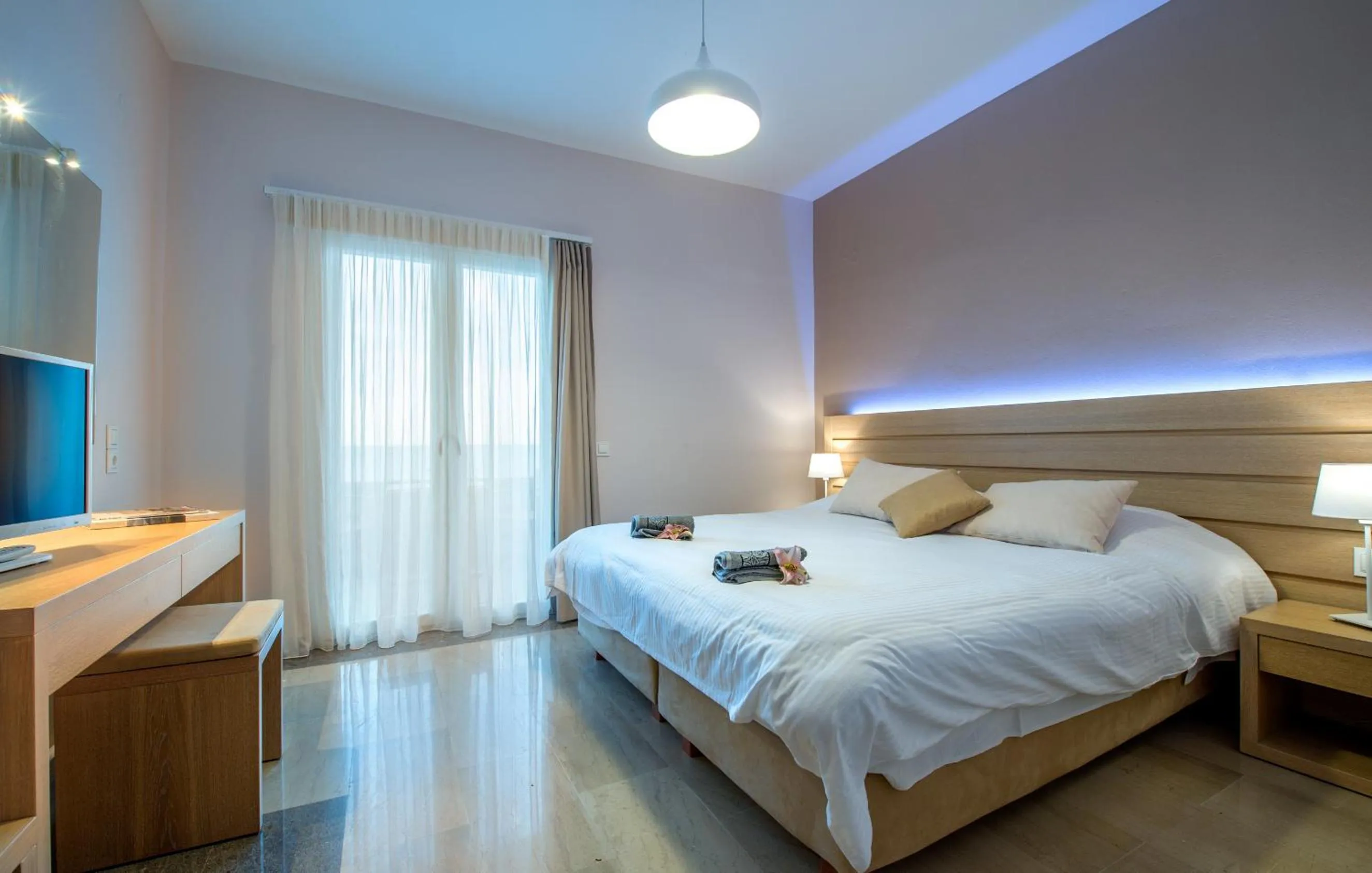 Bedroom, Bed in Krouzeri Beach Apartments