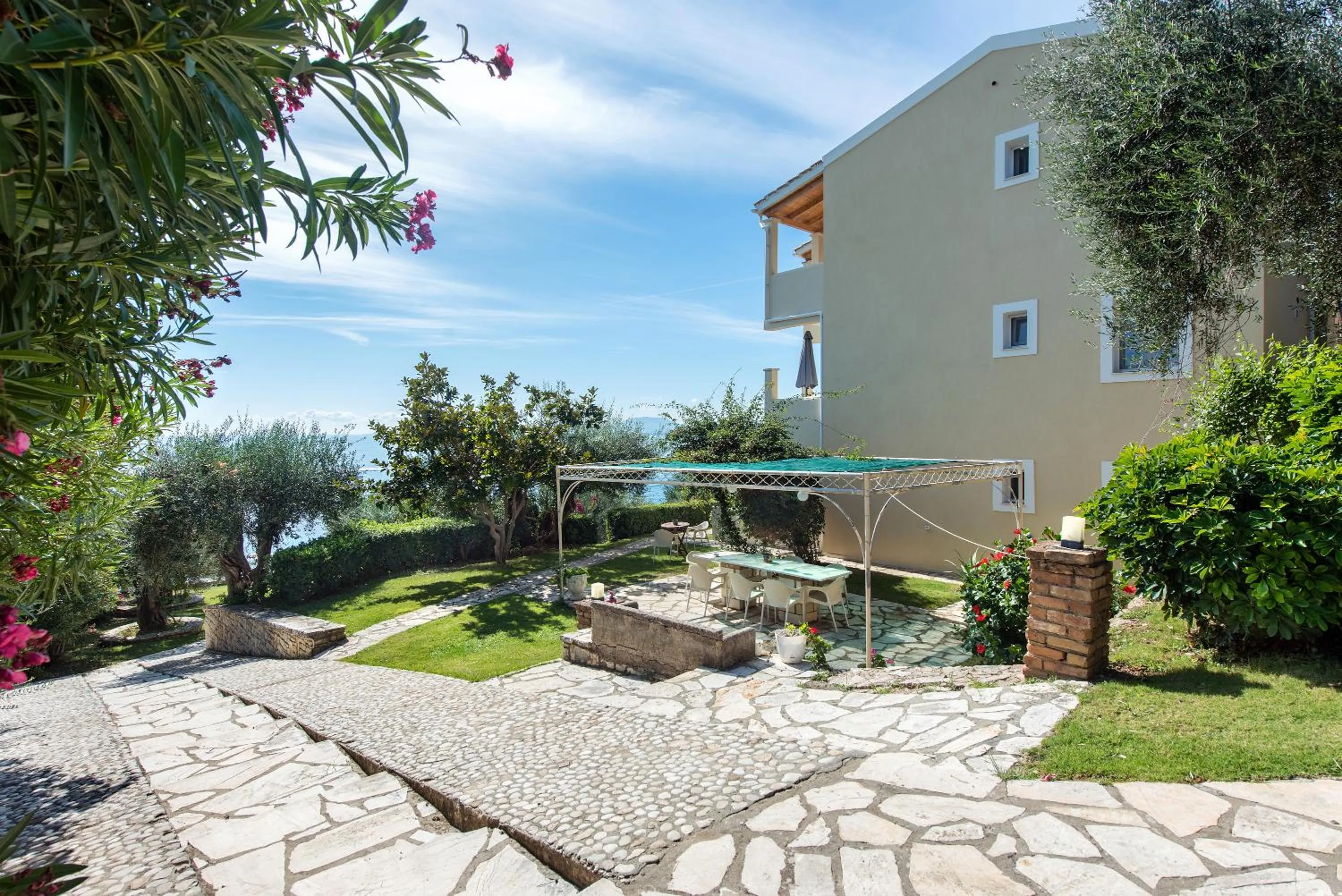 BBQ facilities in Krouzeri Beach Apartments