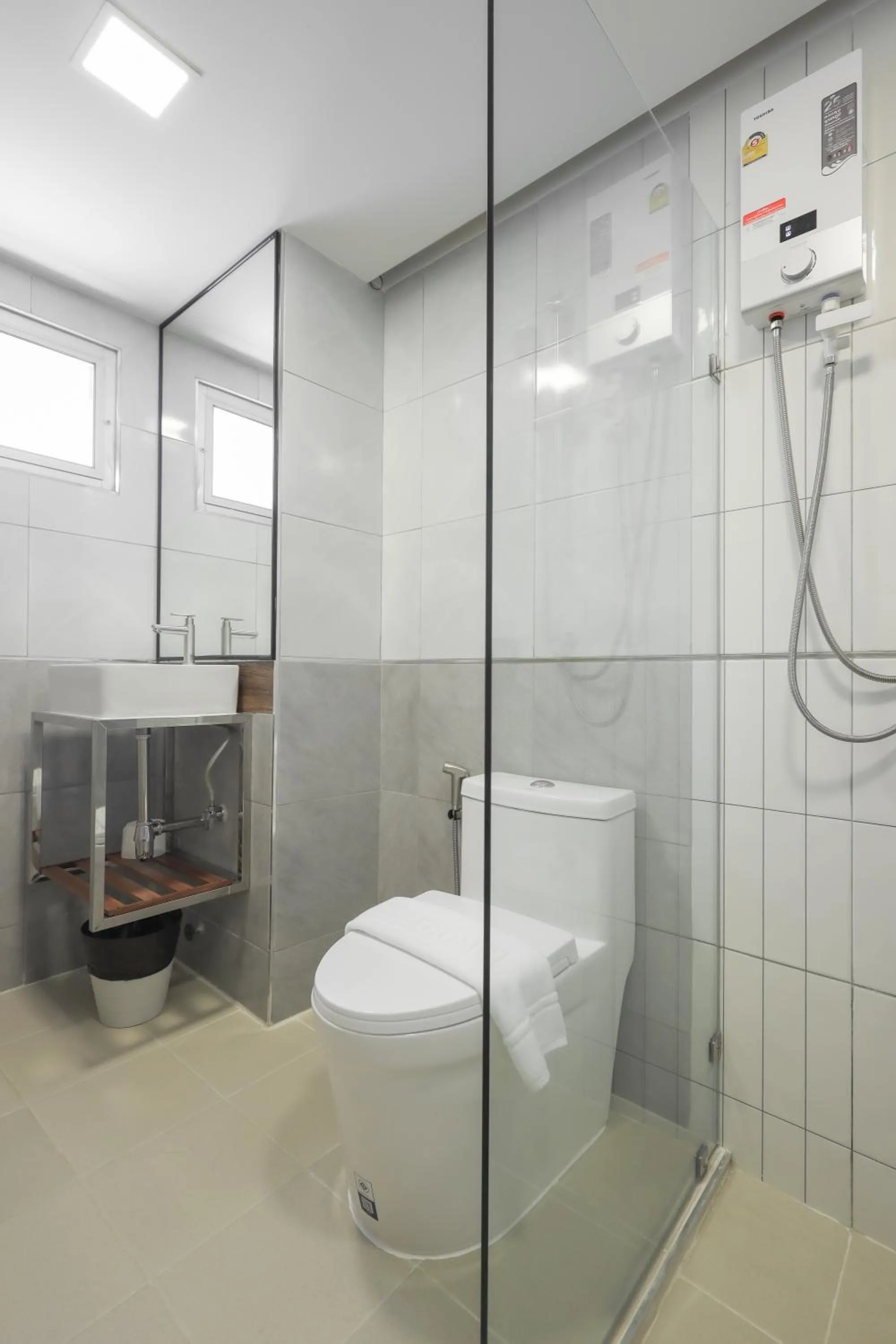 Shower in Common Living