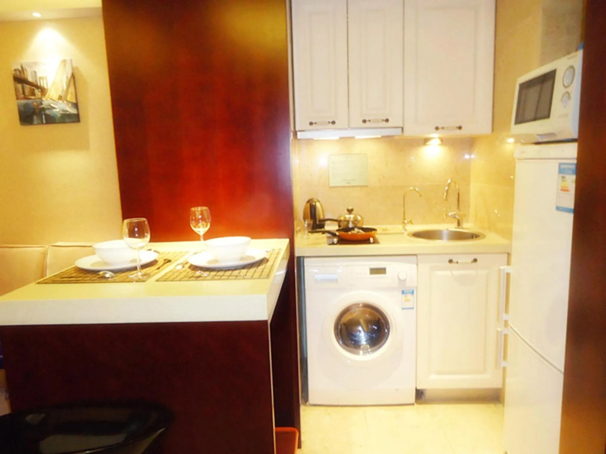 Kitchen or kitchenette in Ziyuan Service Apartment
