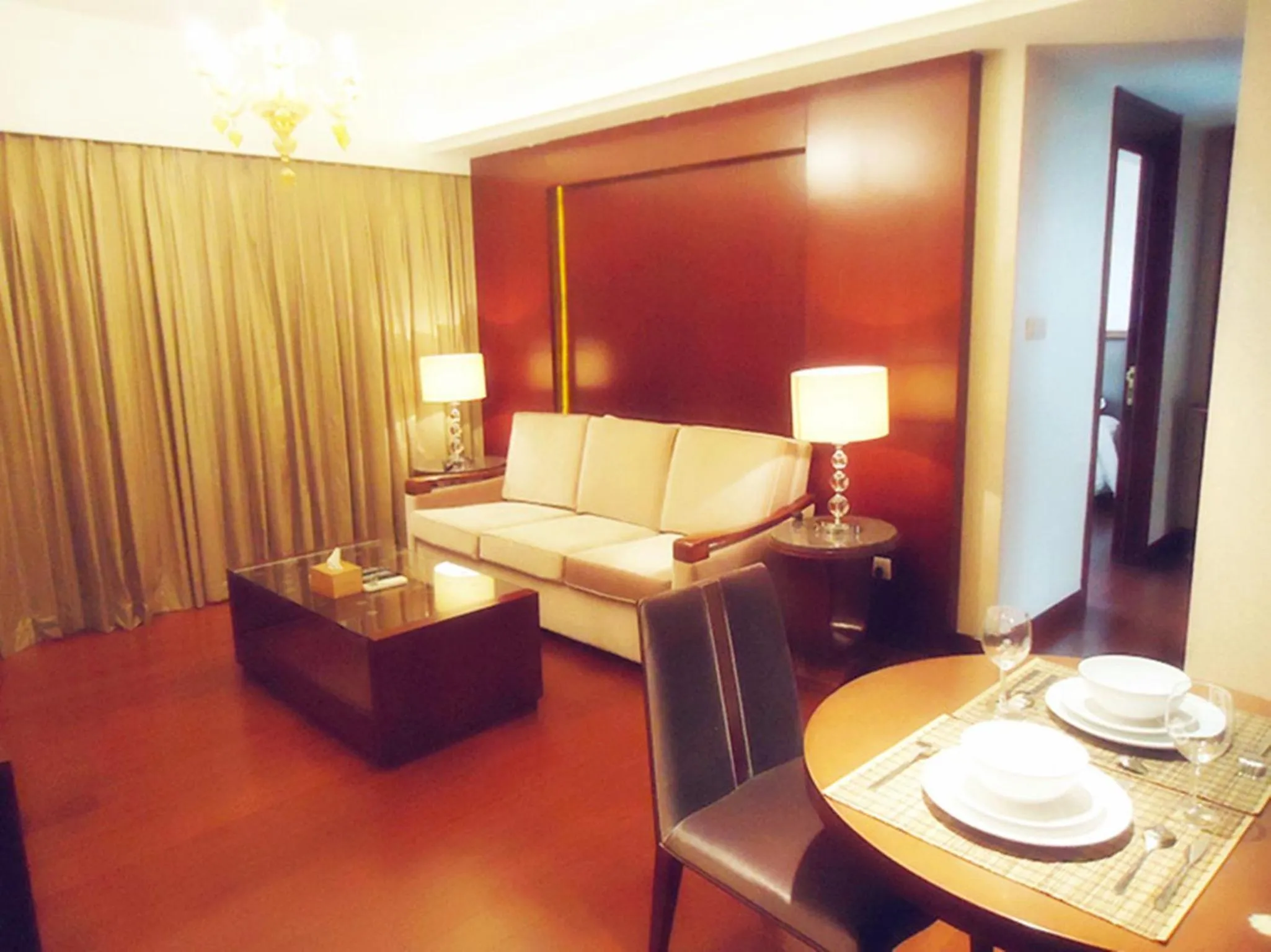 Living room in Ziyuan Service Apartment