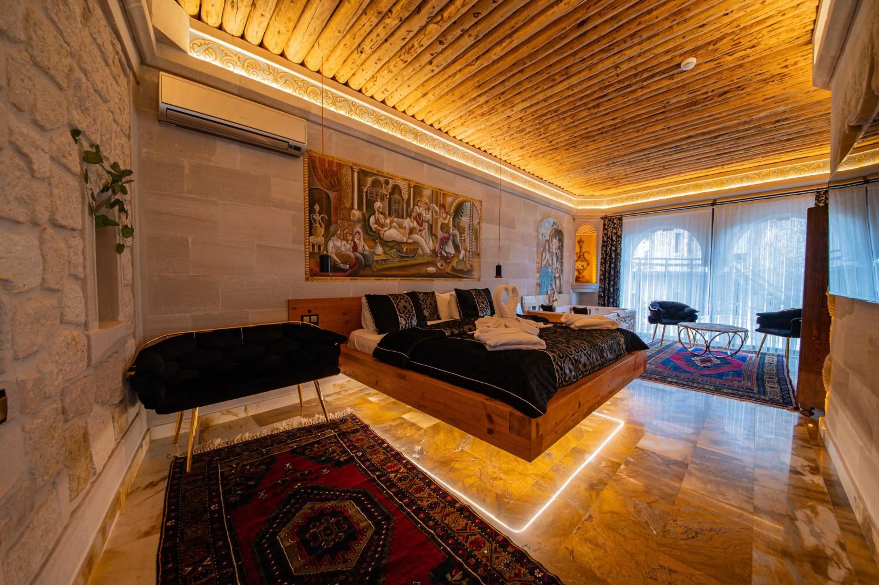 Photo of the whole room, Bed in Safran Cave Hotel