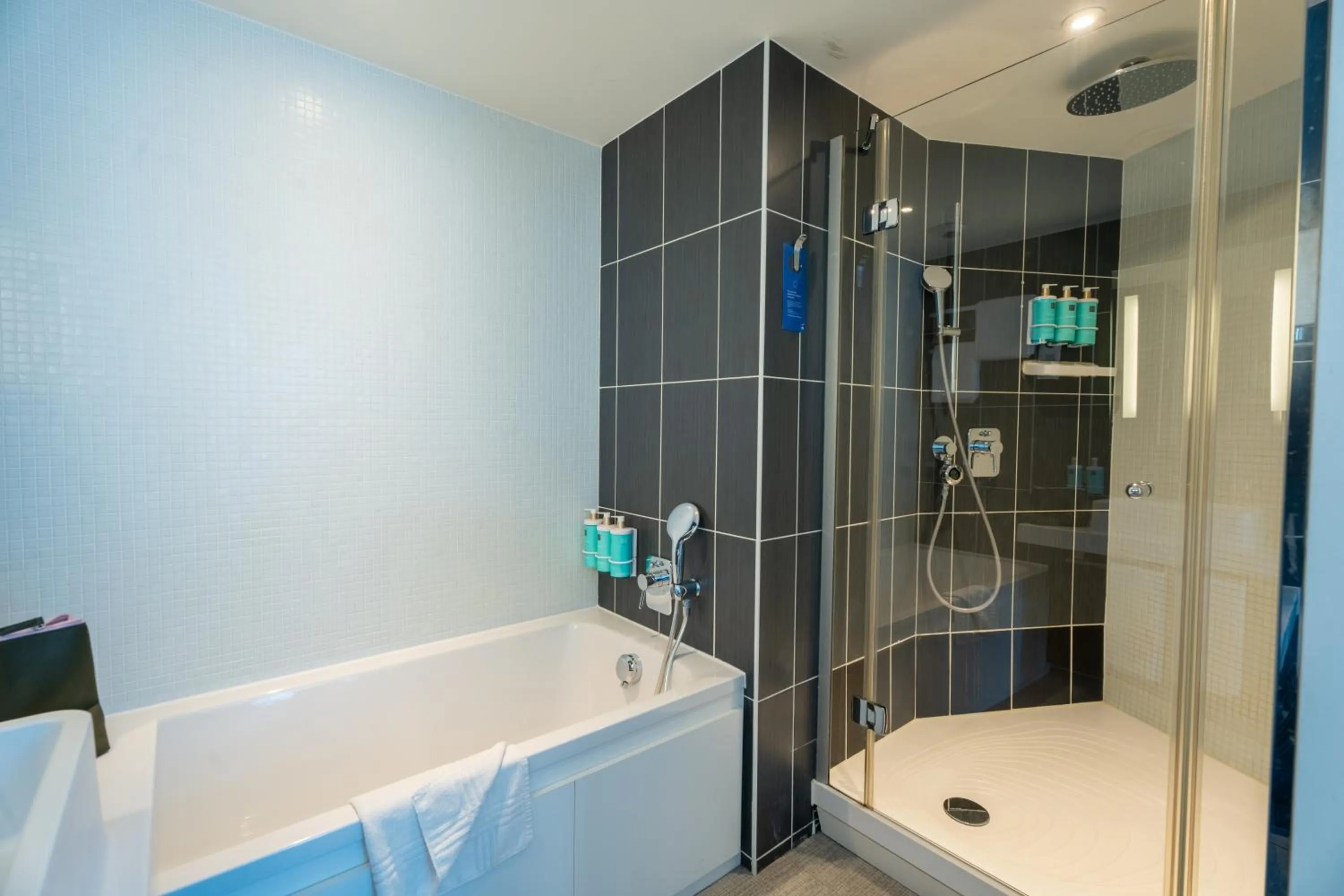 Shower in Novotel Suites Paris Issy Les Moulineaux