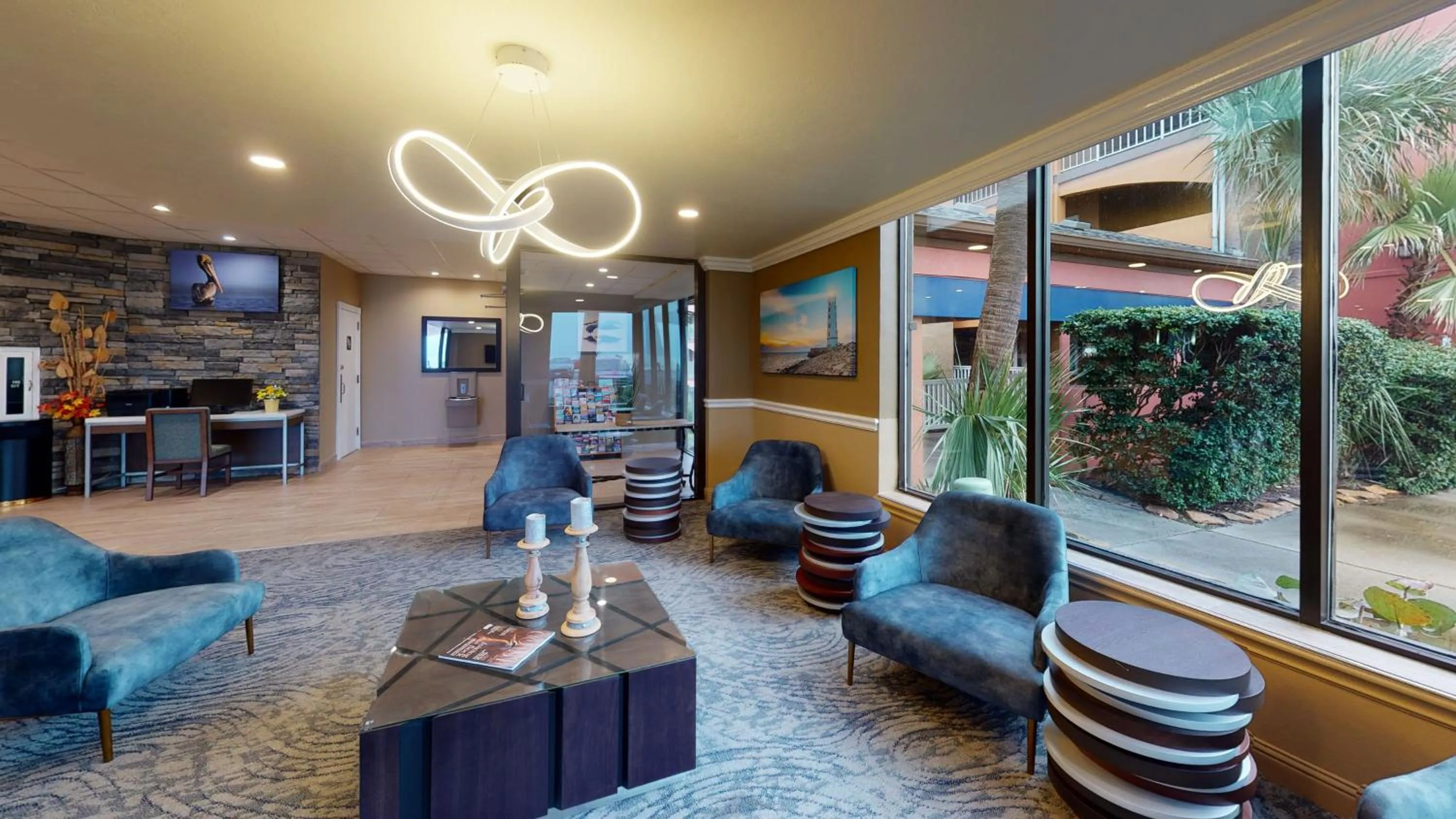 Property building in Beachfront Palms Hotel Galveston