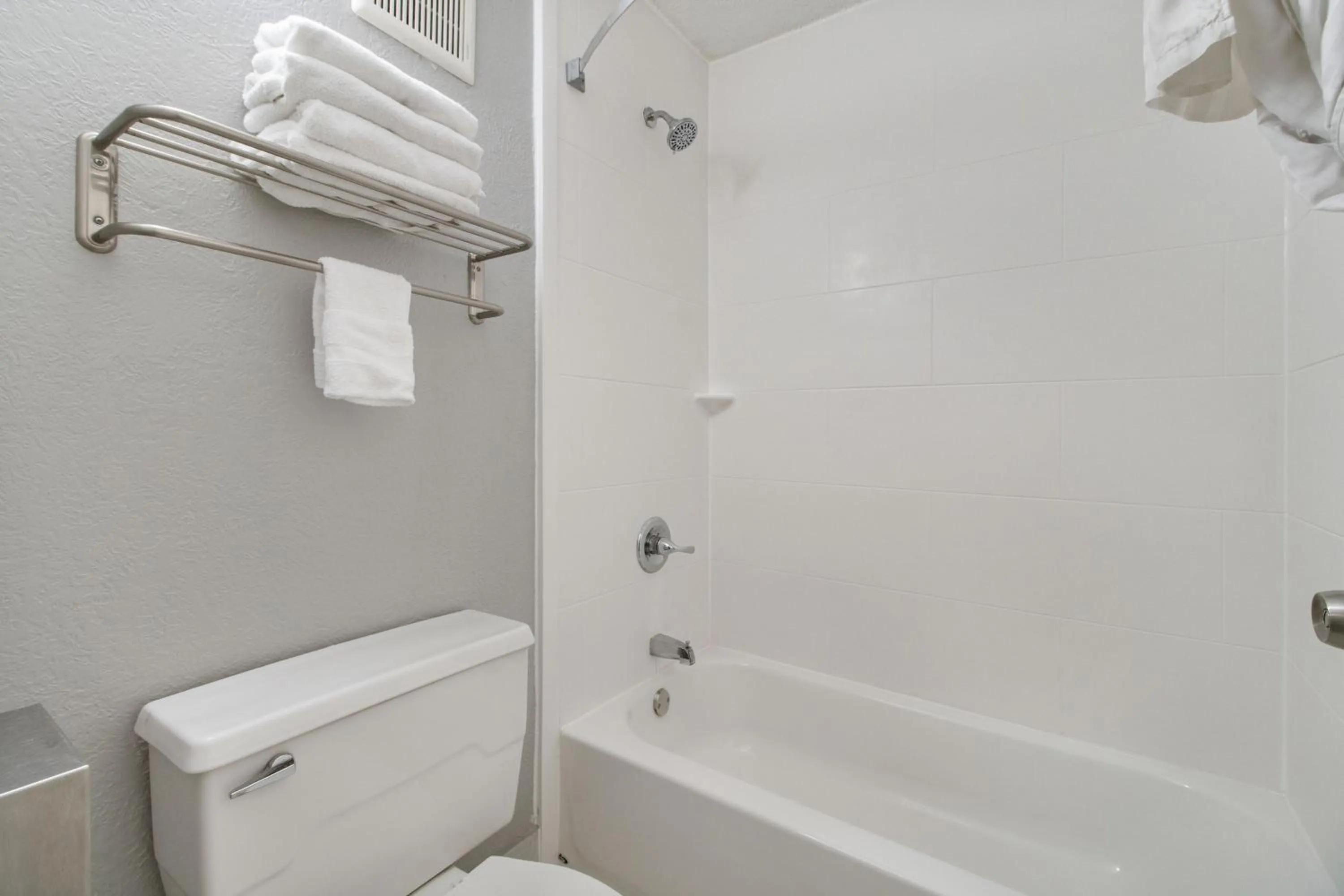 Bathroom in Beachfront Palms Hotel Galveston