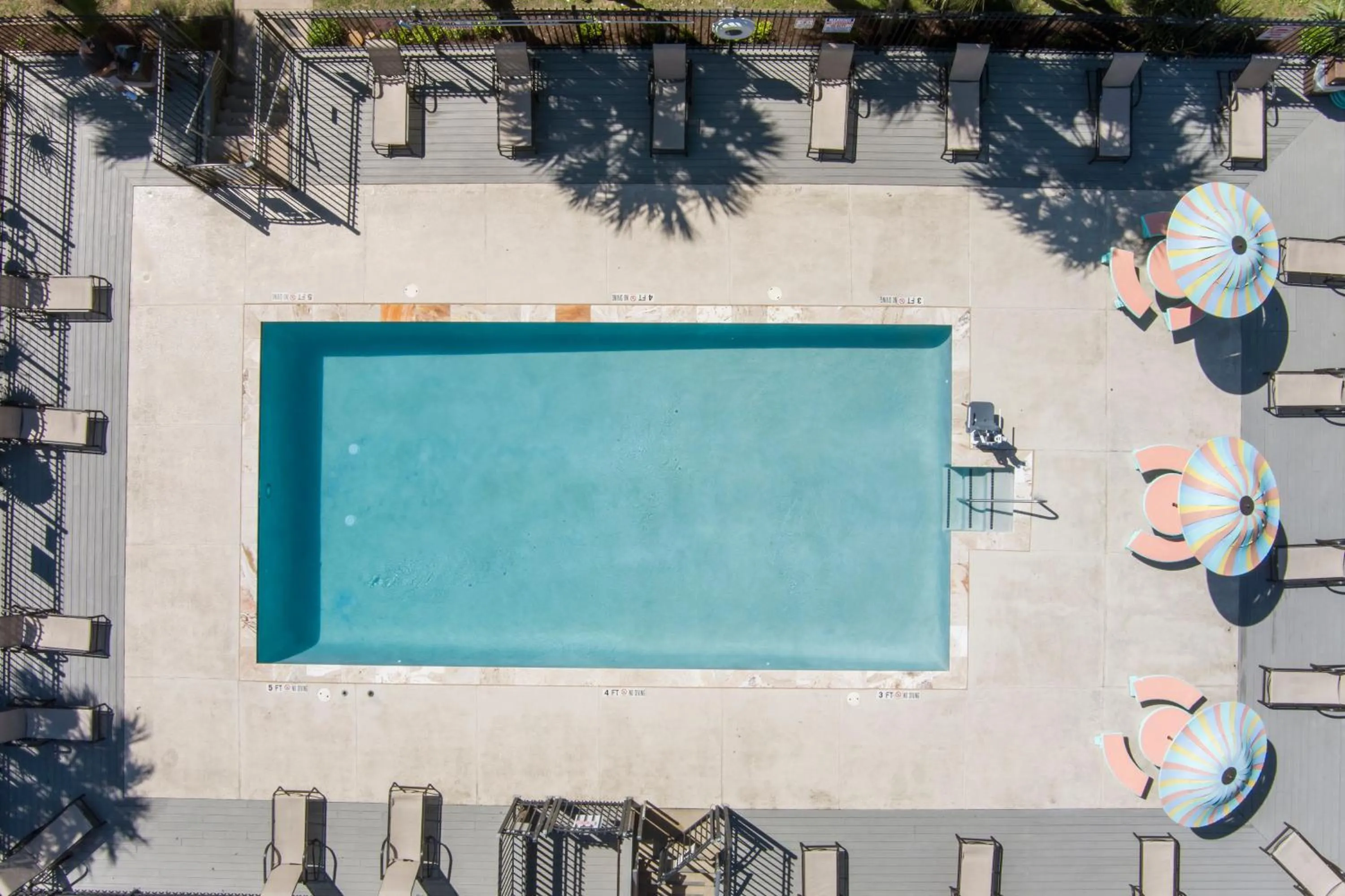 Swimming pool in Beachfront Palms Hotel Galveston