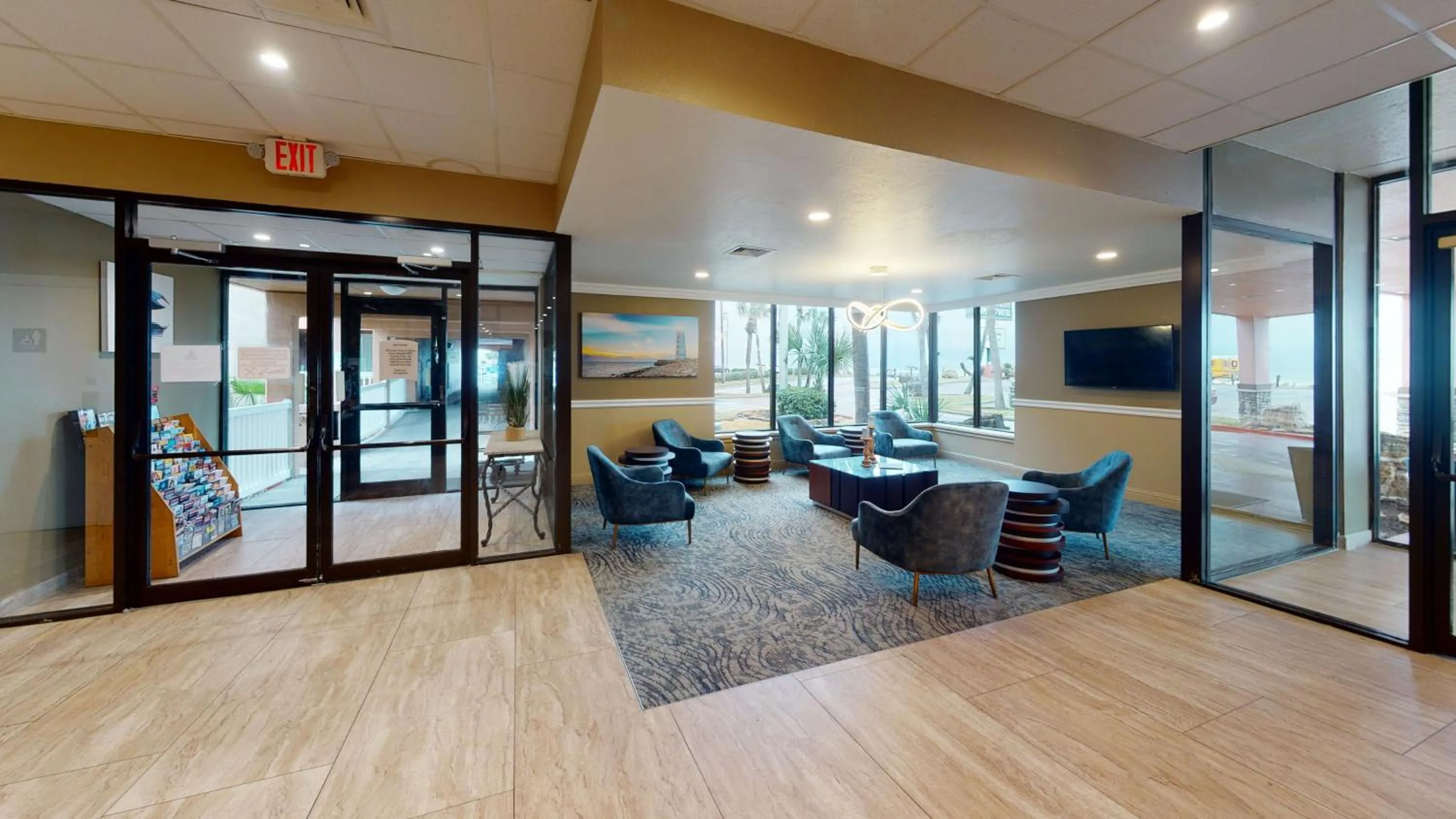 Property building in Beachfront Palms Hotel Galveston