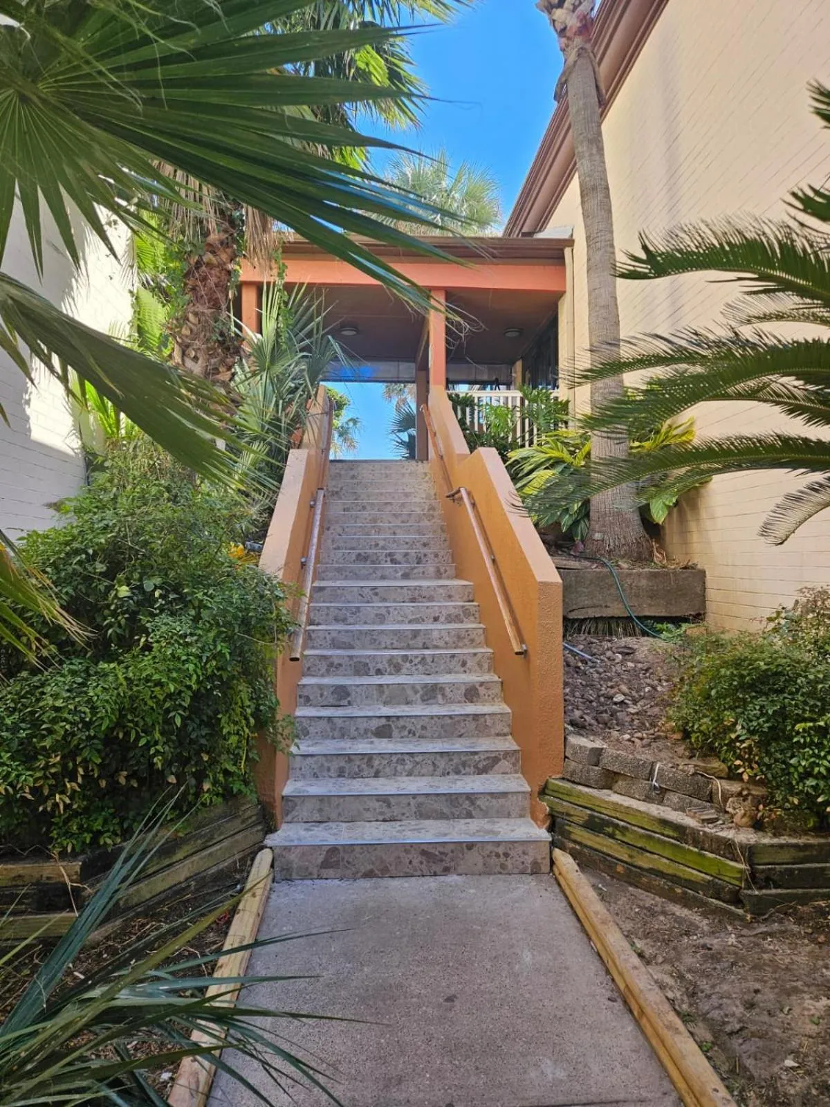 Garden in Clarion Pointe Galveston - Beachfront