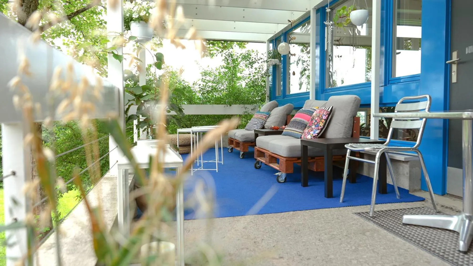 Balcony/Terrace in St. Gallen Youth Hostel