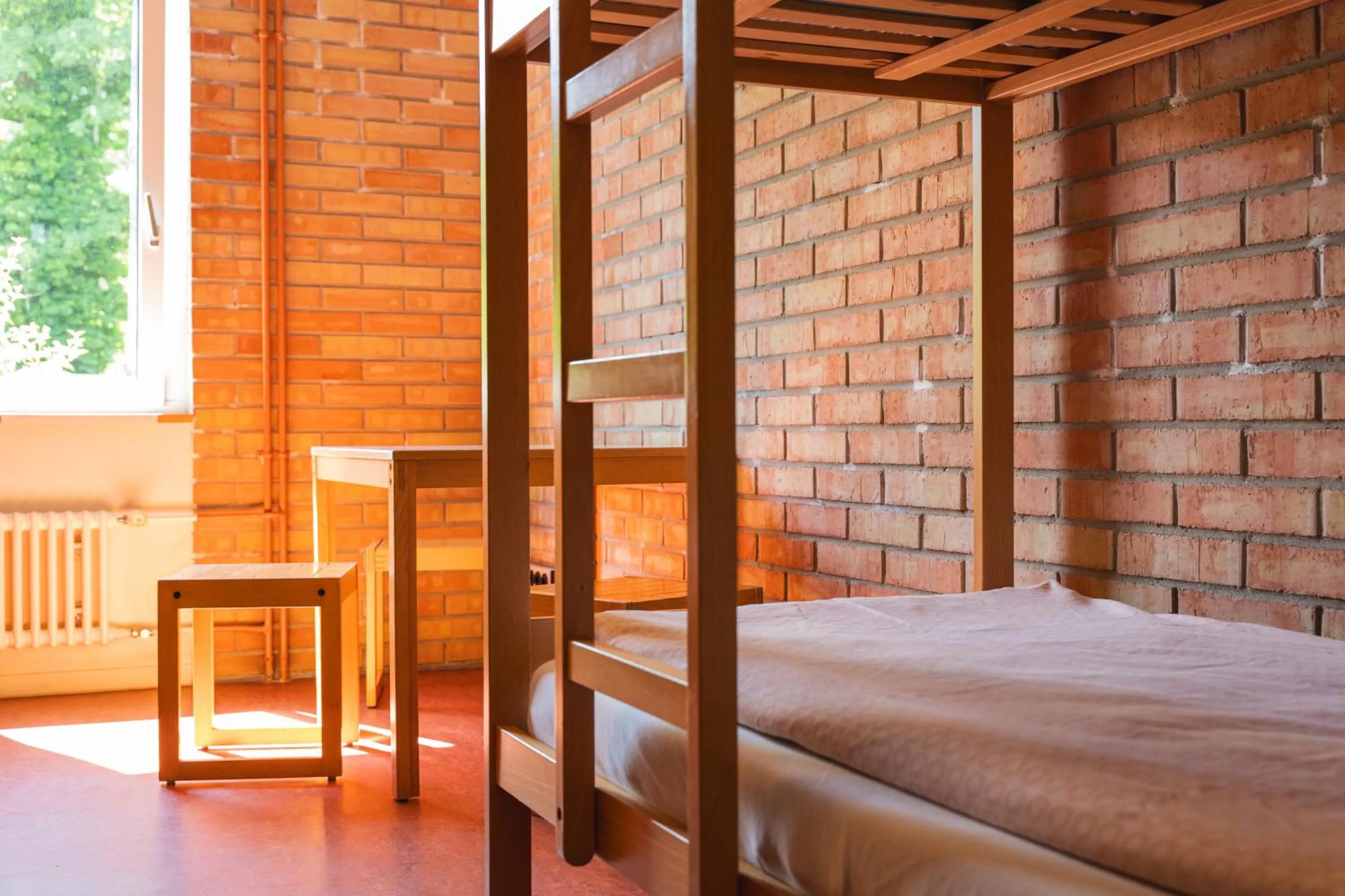 Bedroom, Bed in St. Gallen Youth Hostel