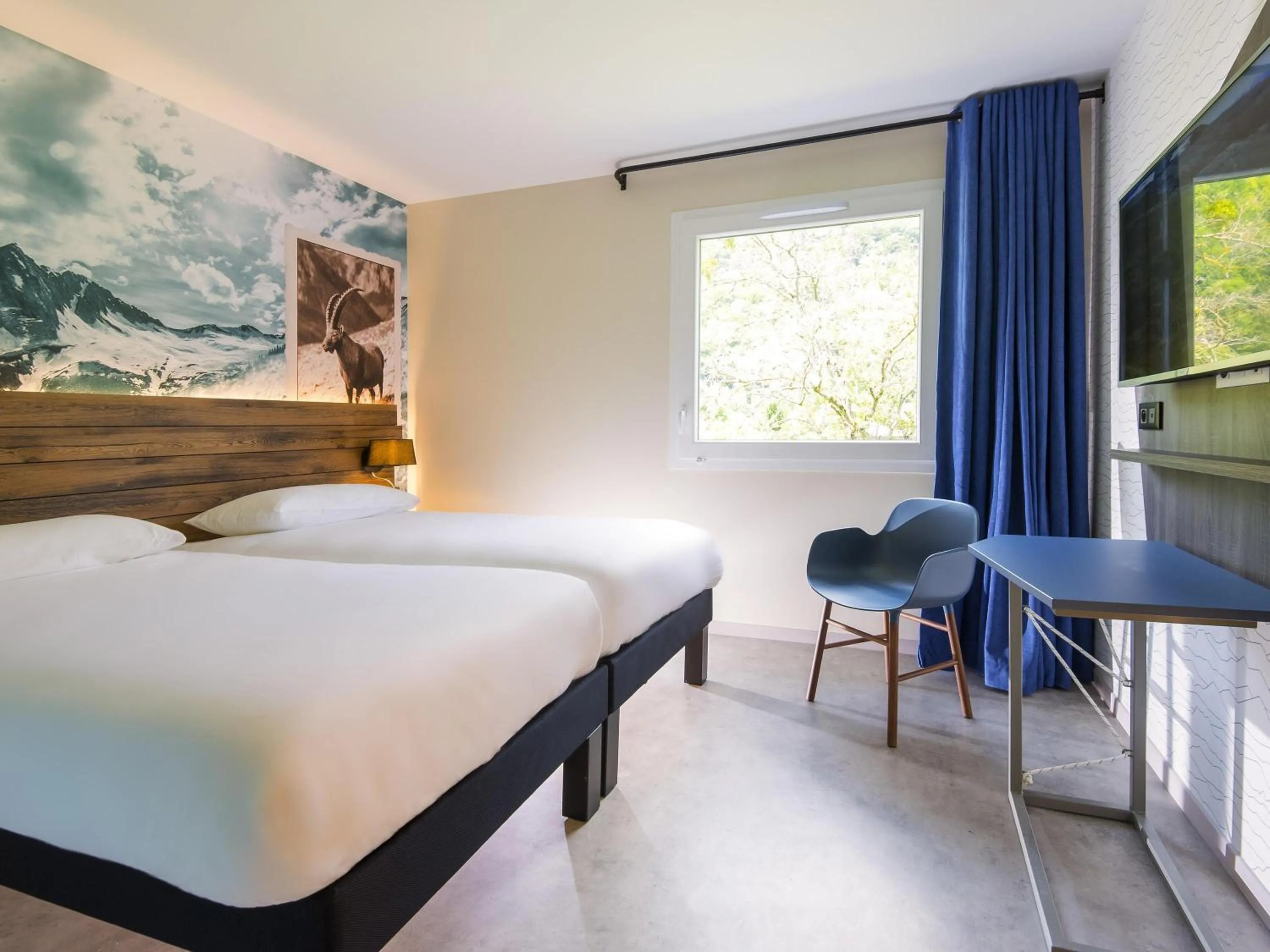 Bedroom, Bed in Ibis Styles Sallanches Pays du Mont-Blanc