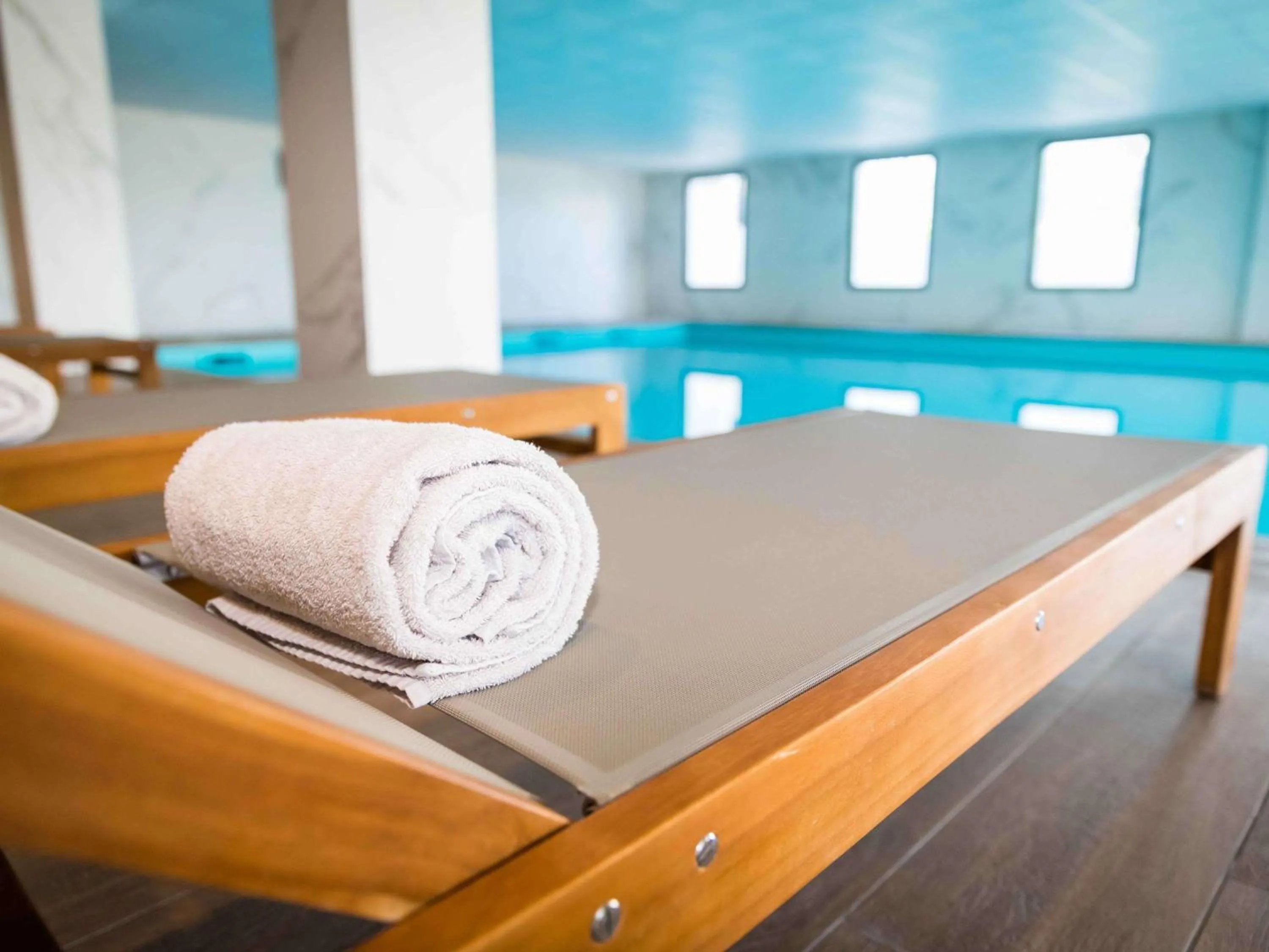 Pool view in Mercure Hotel & Spa Bastia Biguglia