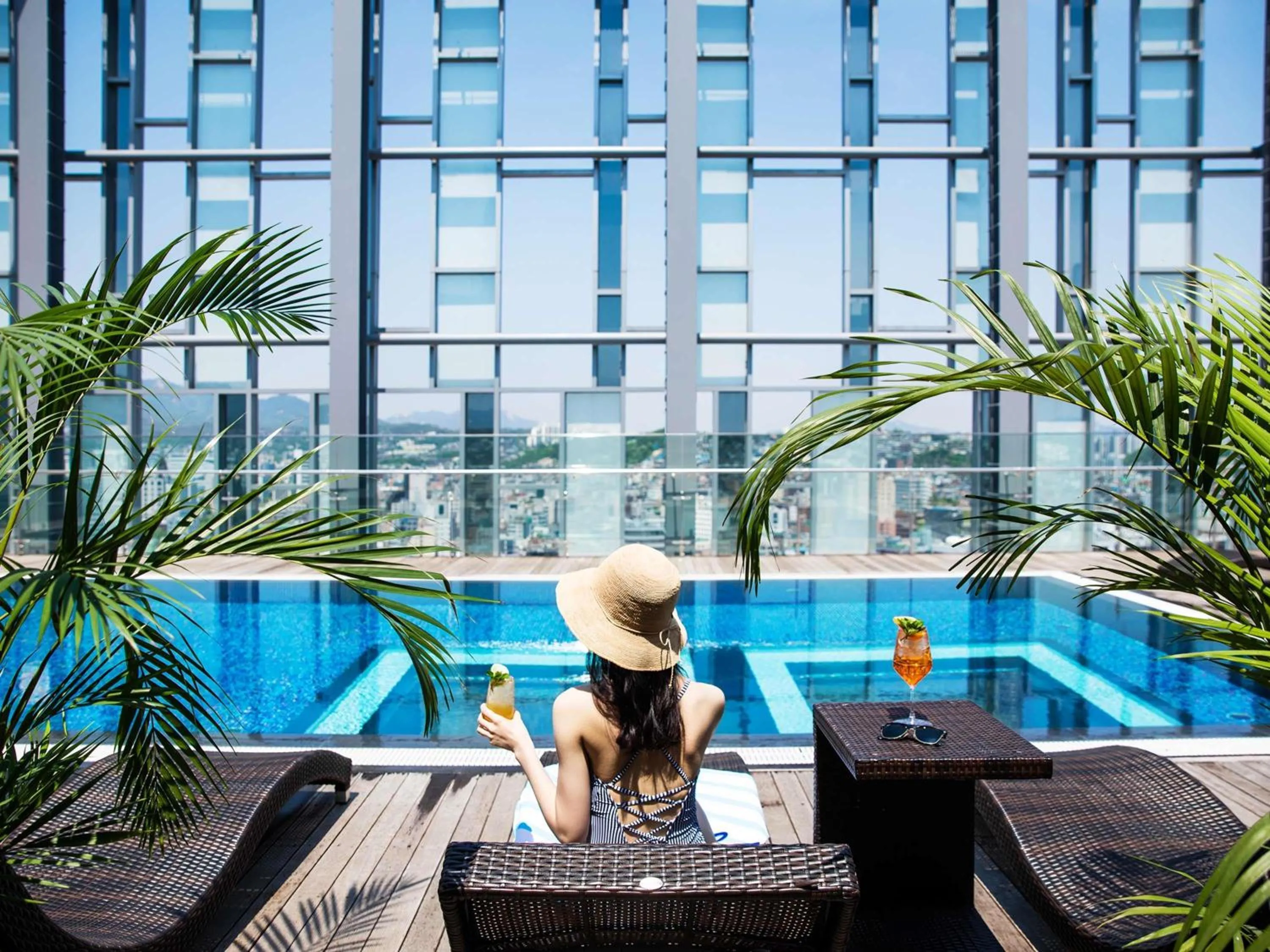 Pool view in Novotel Ambassador Seoul Dongdaemun Hotels & Residences