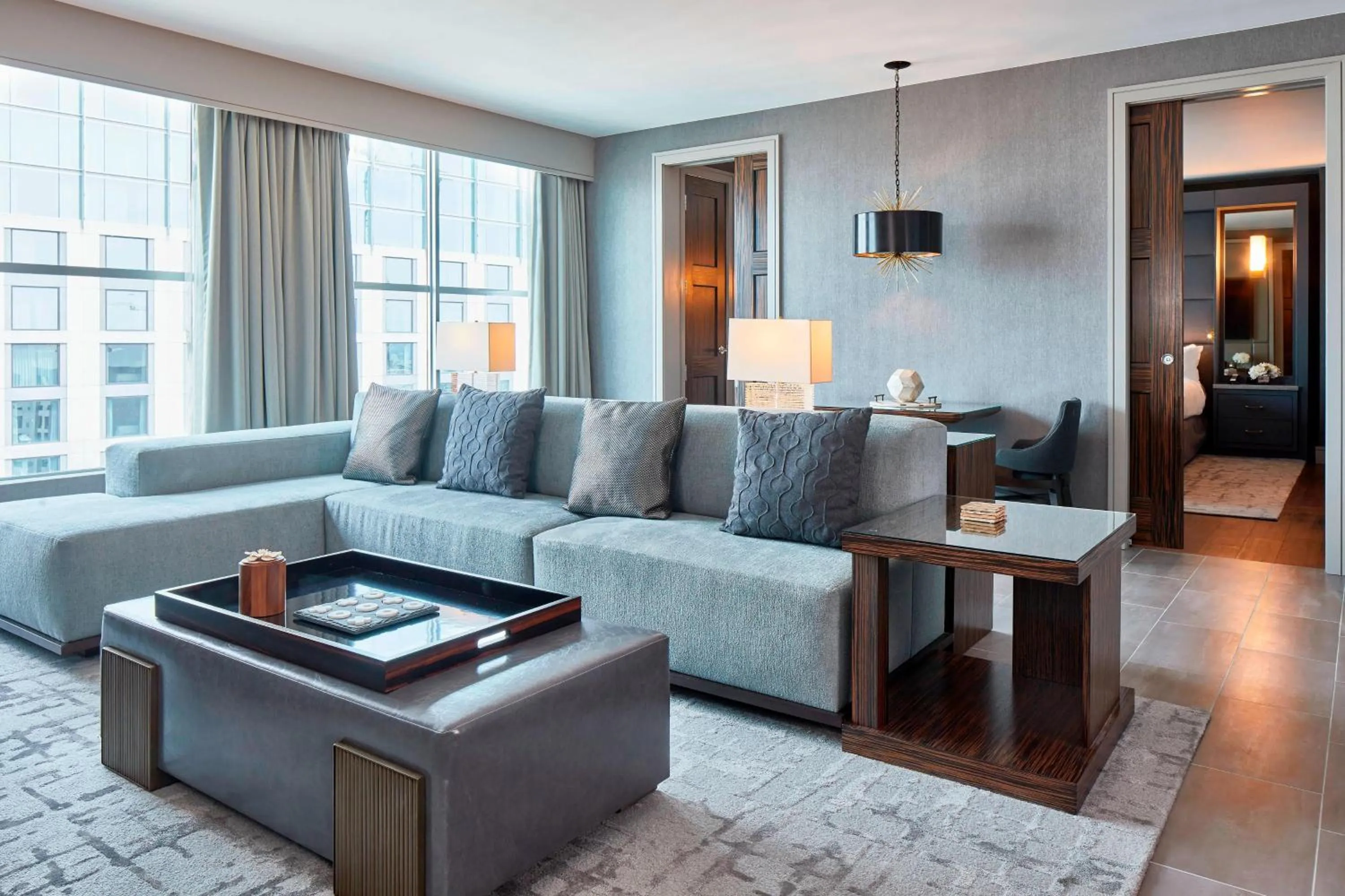 Living room in AC Hotel Nashville Downtown