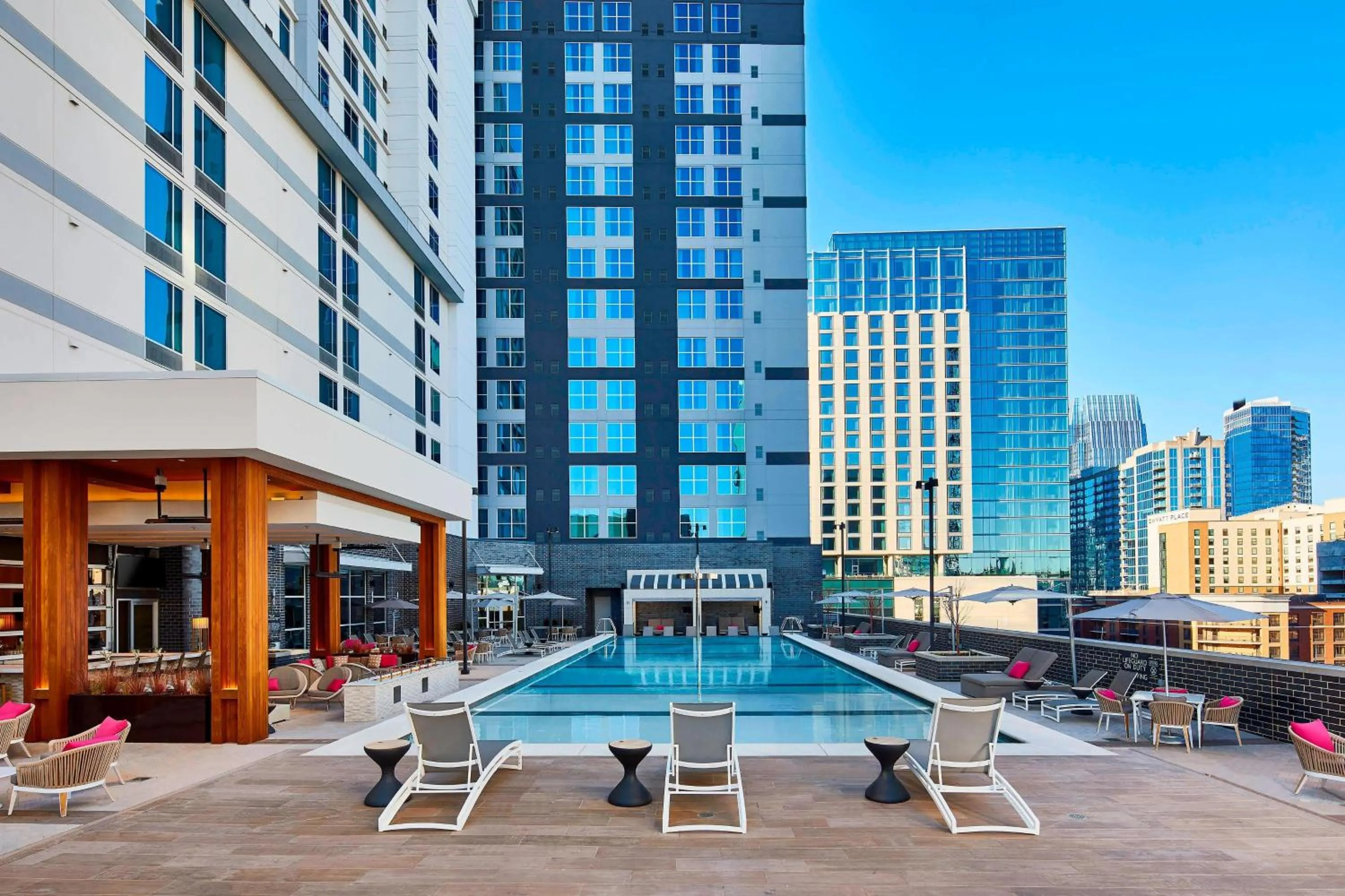 Swimming pool in AC Hotel Nashville Downtown
