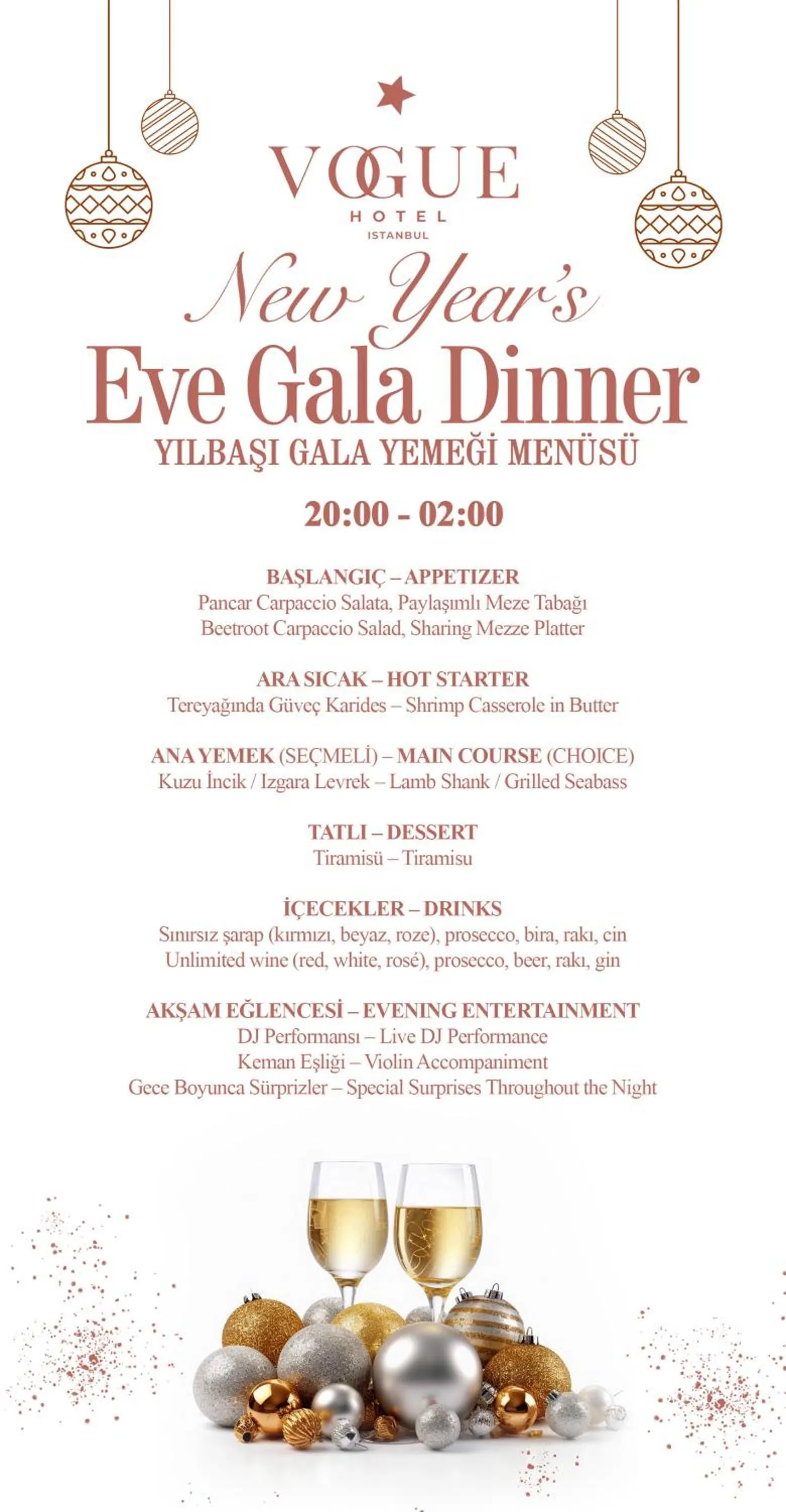 Restaurant/places to eat in Vogue Hotel Supreme Istanbul