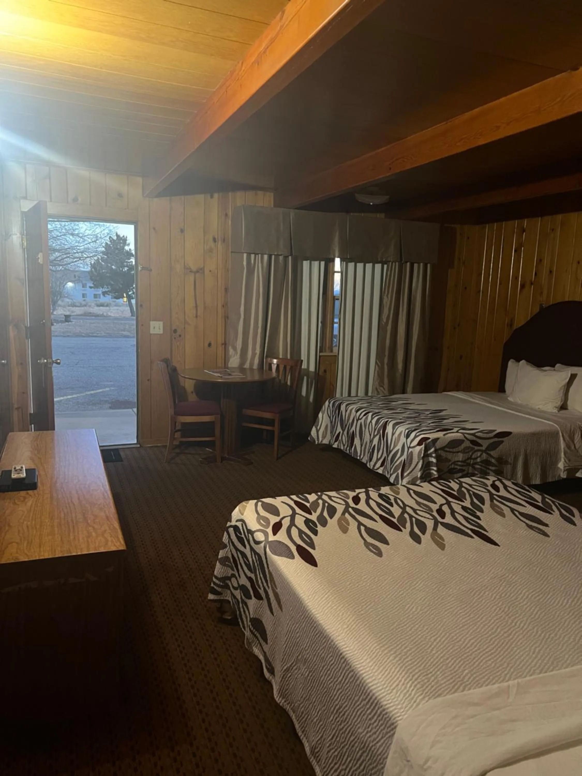 Bed in Prospector Motor Lodge