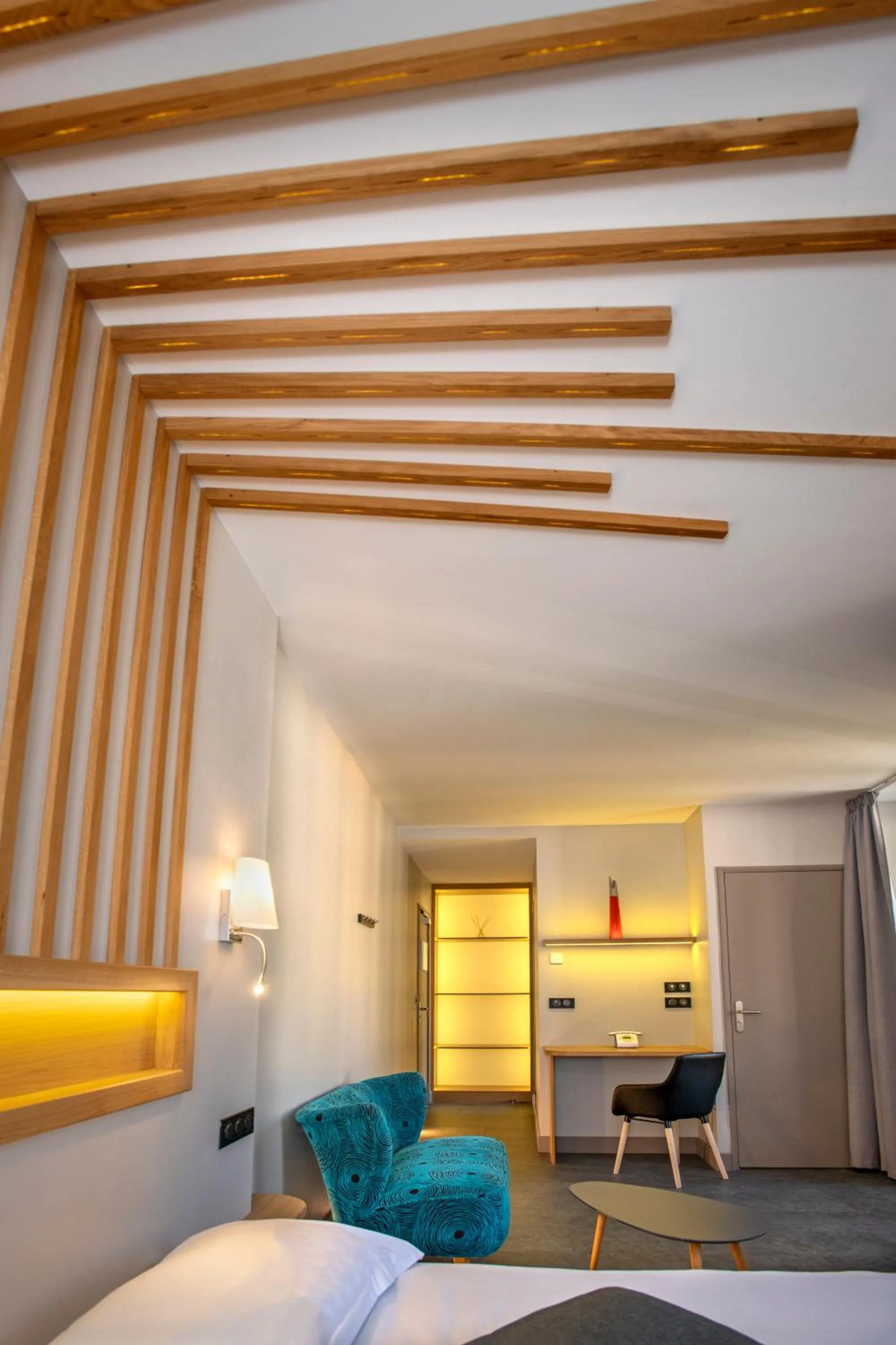 Photo of the whole room, Bed in Logis Hôtel Restaurant Gilles Moreau Laguiole