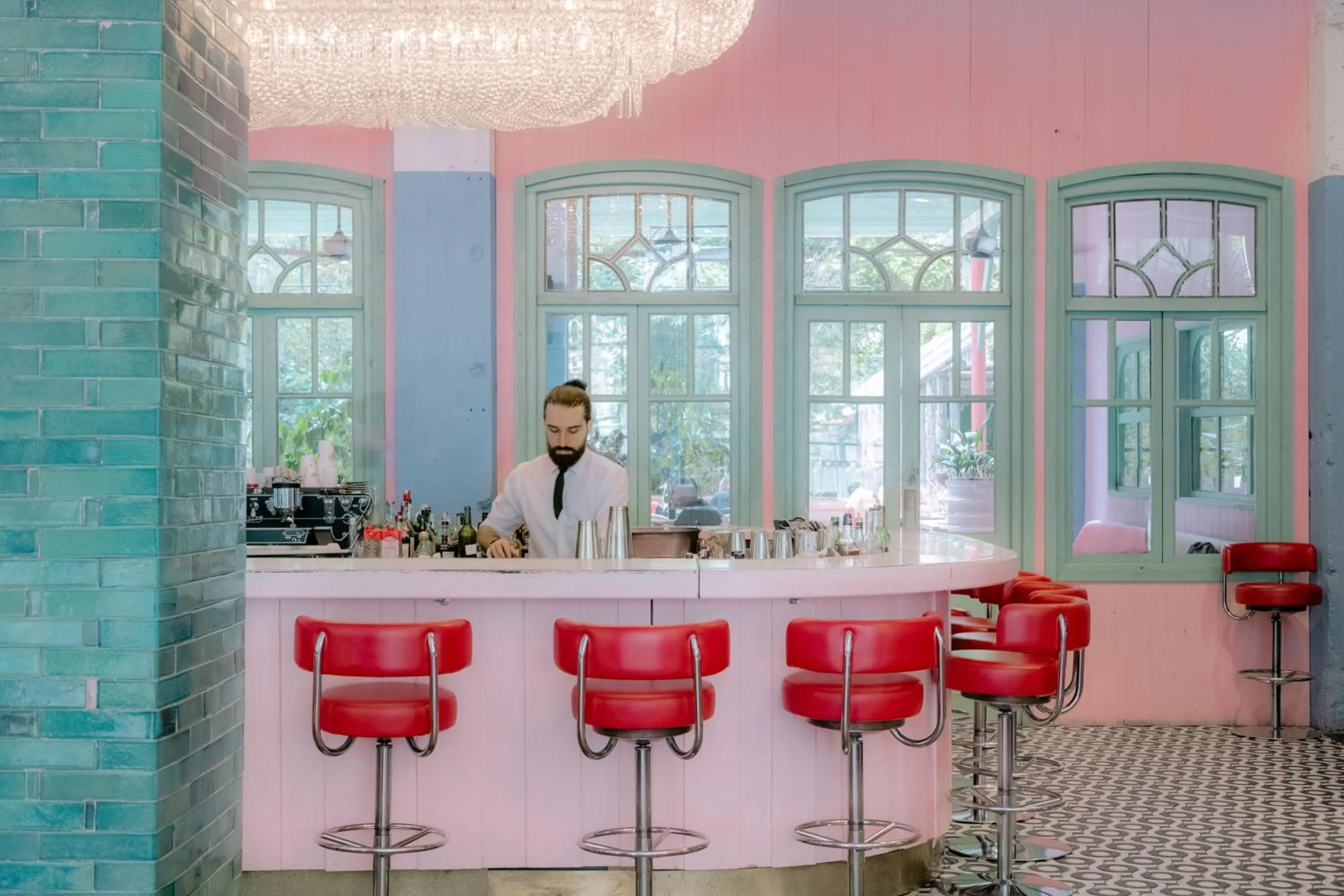 Lounge or bar in Stamba Hotel